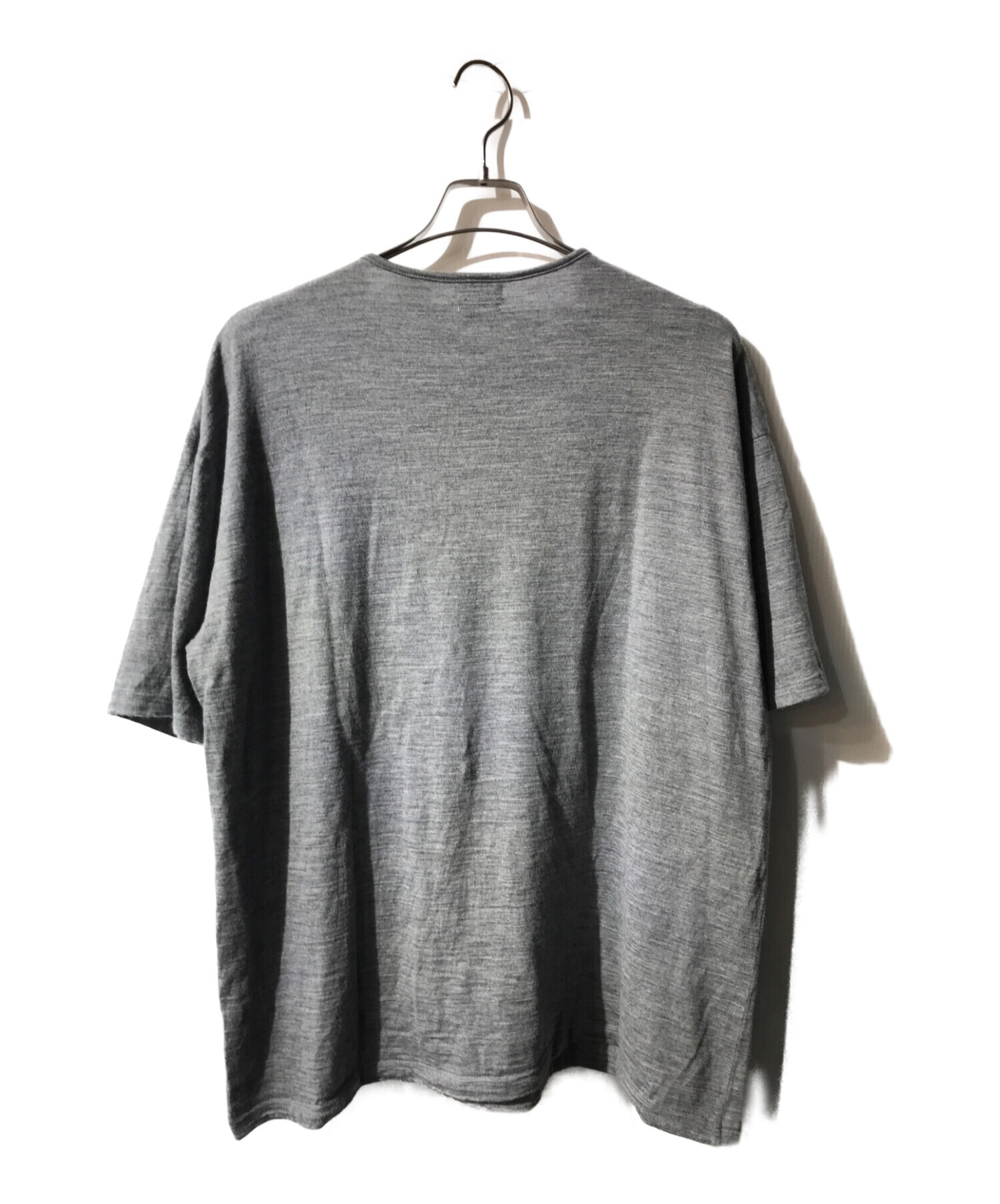 STEVEN ALAN (スティーブンアラン) HENLEY NECK SHORT SLEEVE TEE グレー サイズ:L