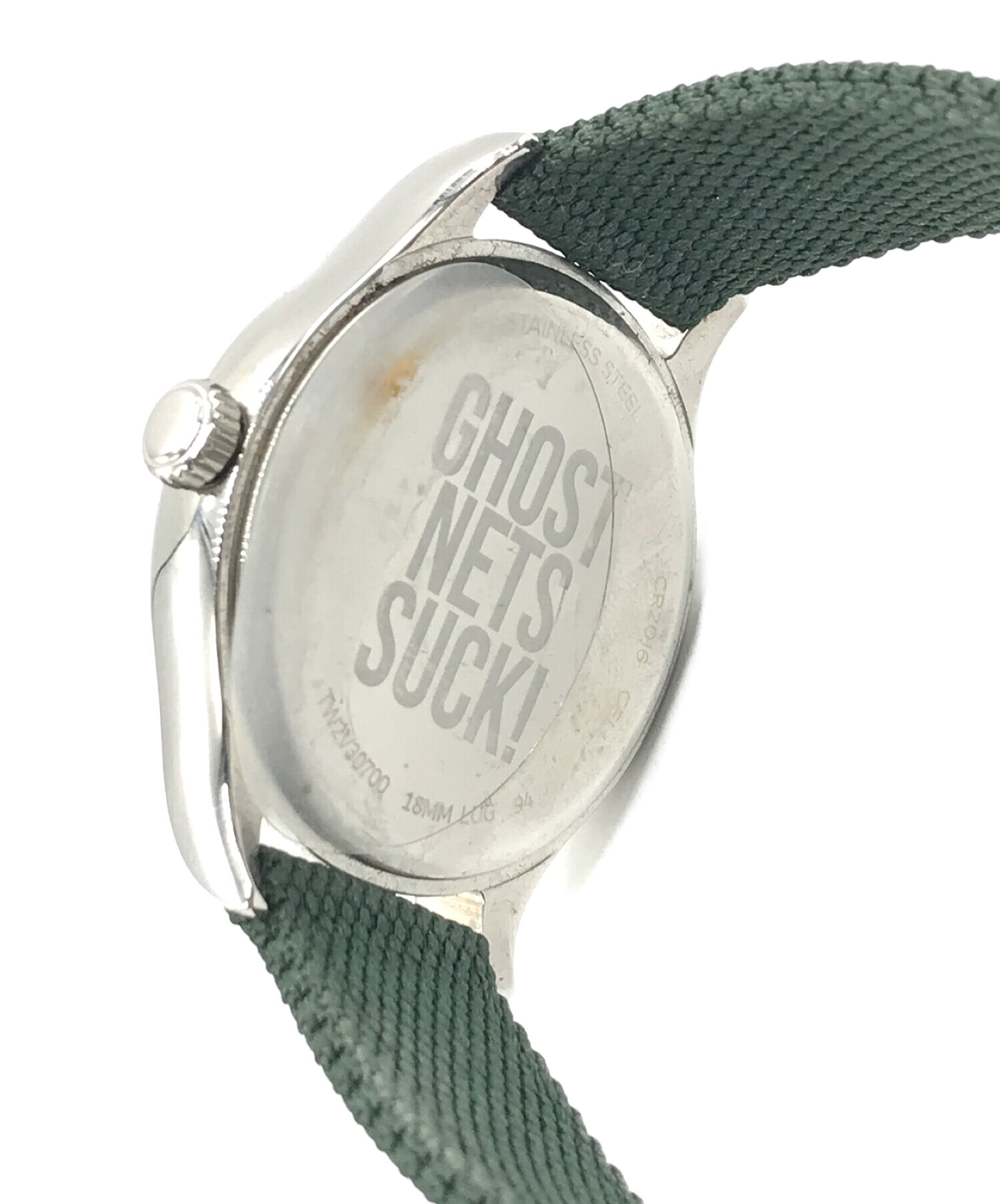 Noah (ノア) TIMEX (タイメックス) 腕時計 ホワイト×グリーン