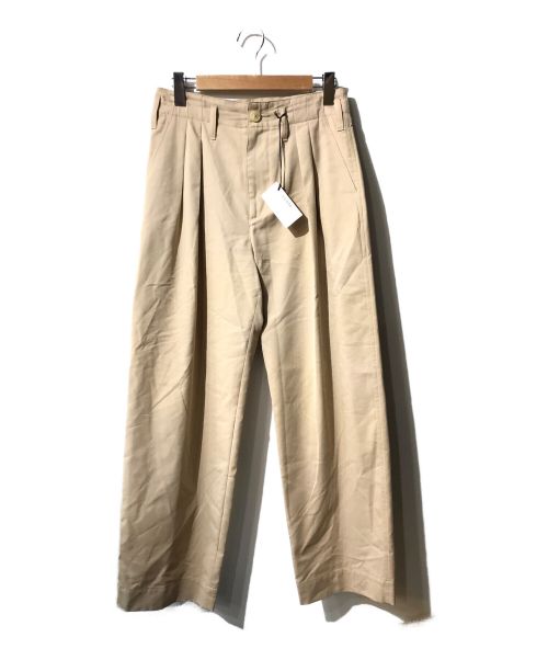 【中古・古着通販】AURALEE (オーラリー) SUPER FINE WOOL COTTON TWILL SLACKS ベージュ  サイズ:4｜ブランド・古着通販 トレファク公式【TREFAC FASHION】スマホサイト