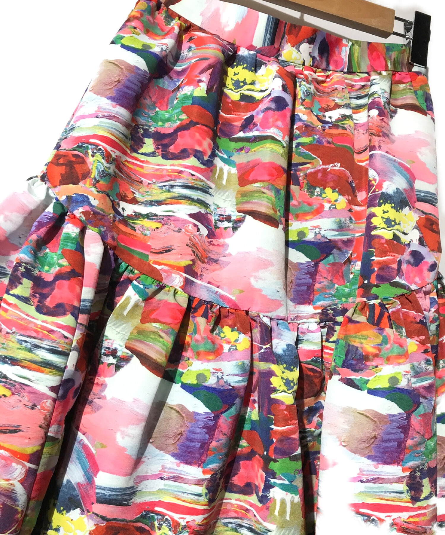 SHE tokyo (シートーキョー) Britney art skirt /ブリトニーアートプリントスカート マルチカラー サイズ:サイズ表記なし