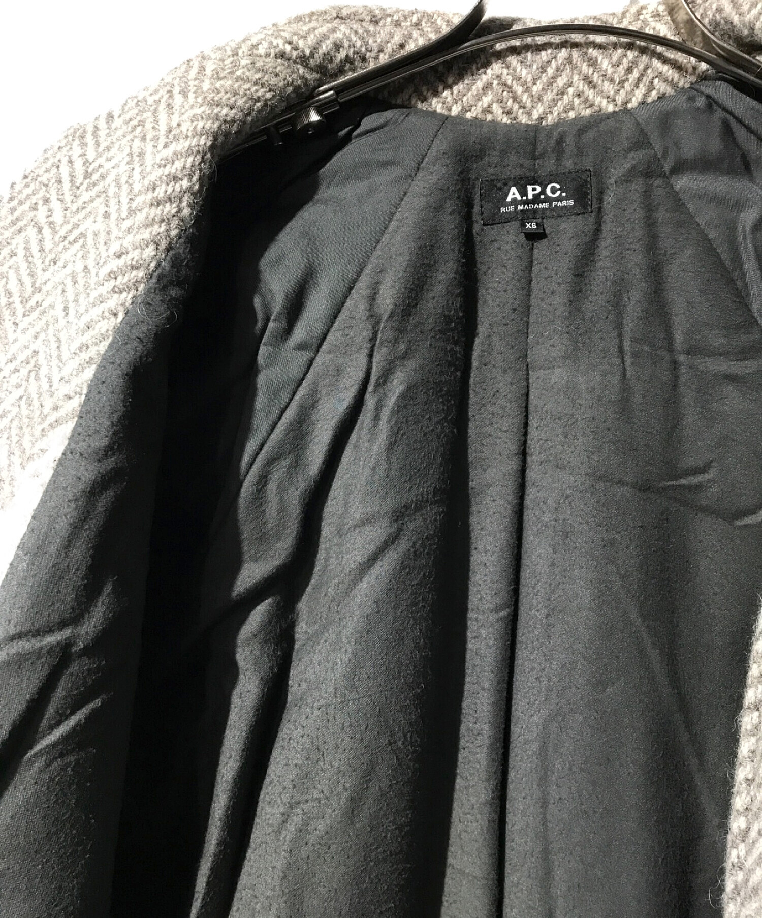 中古・古着通販】A.P.C. (アー・ペー・セー) ウールコート グレー