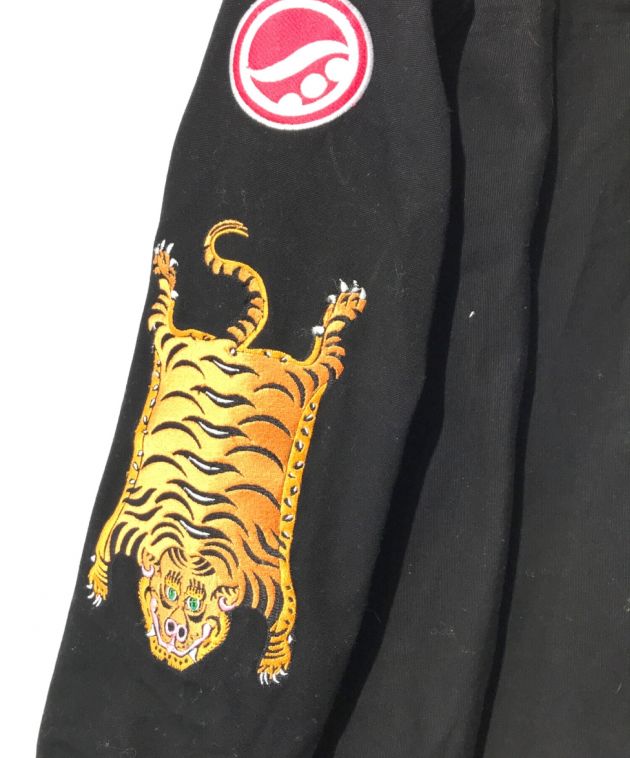 shoyoroll (ショーヨーロール) NEIGHBORHOOD (ネイバーフッド) スカルソード チベタンタイガー刺繍 道着ジャケット ブラック  サイズ:S