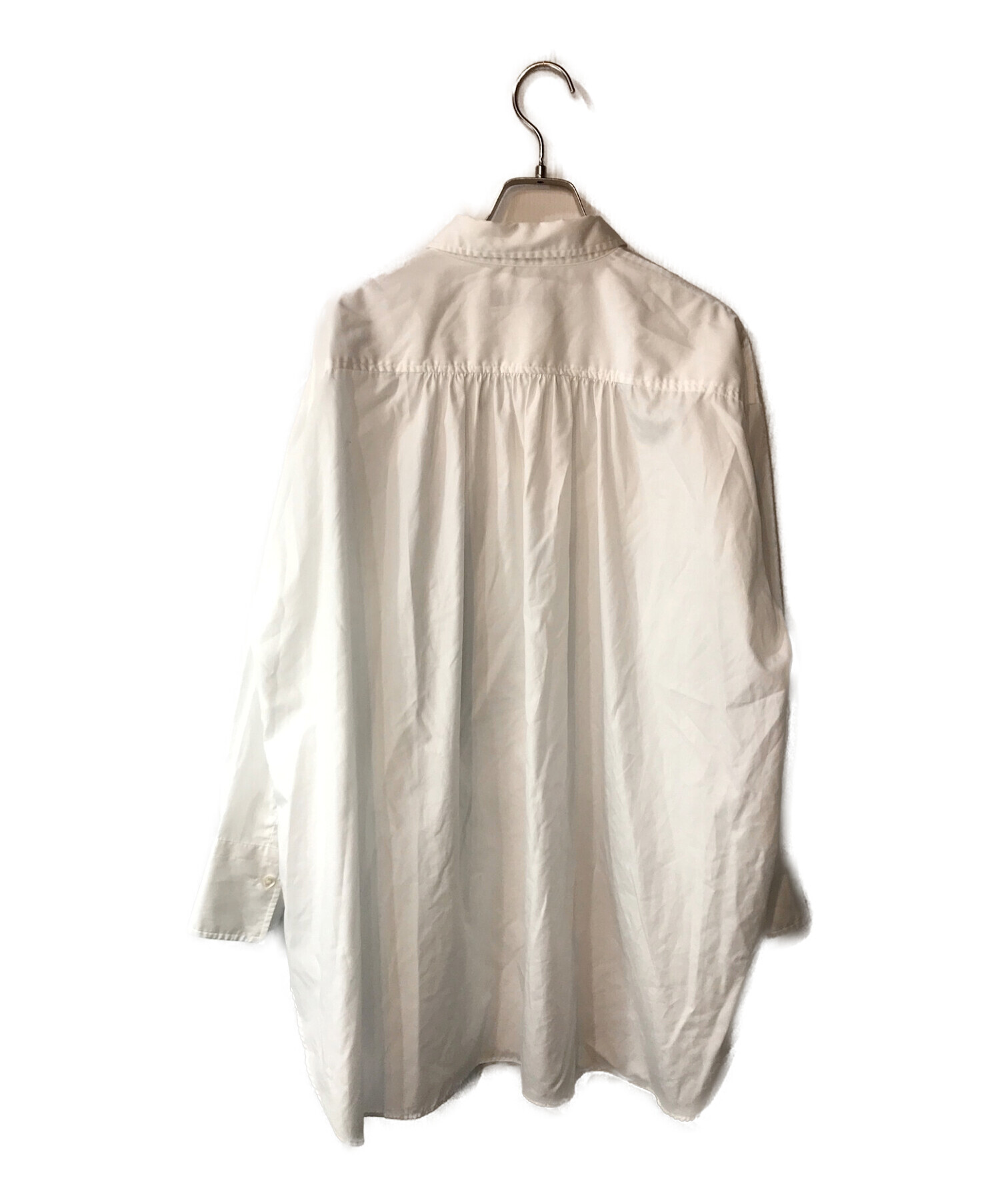 Noble (ノーブル) 100/2イージーケアオーバーコクーンシャツ ホワイト サイズ:FREE