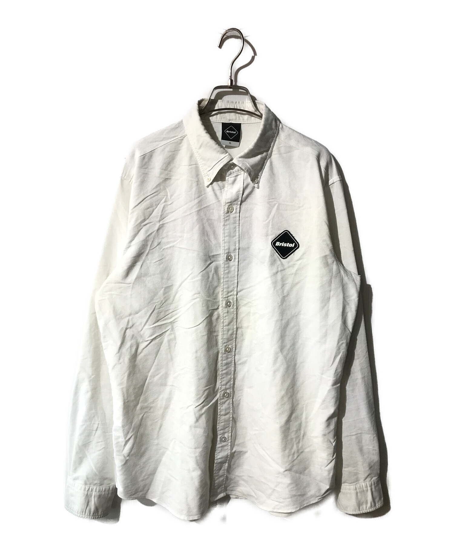 F.C.R.B. (エフシーアールビー) コカコーラバック刺繍長袖シャツ ホワイト サイズ:XL