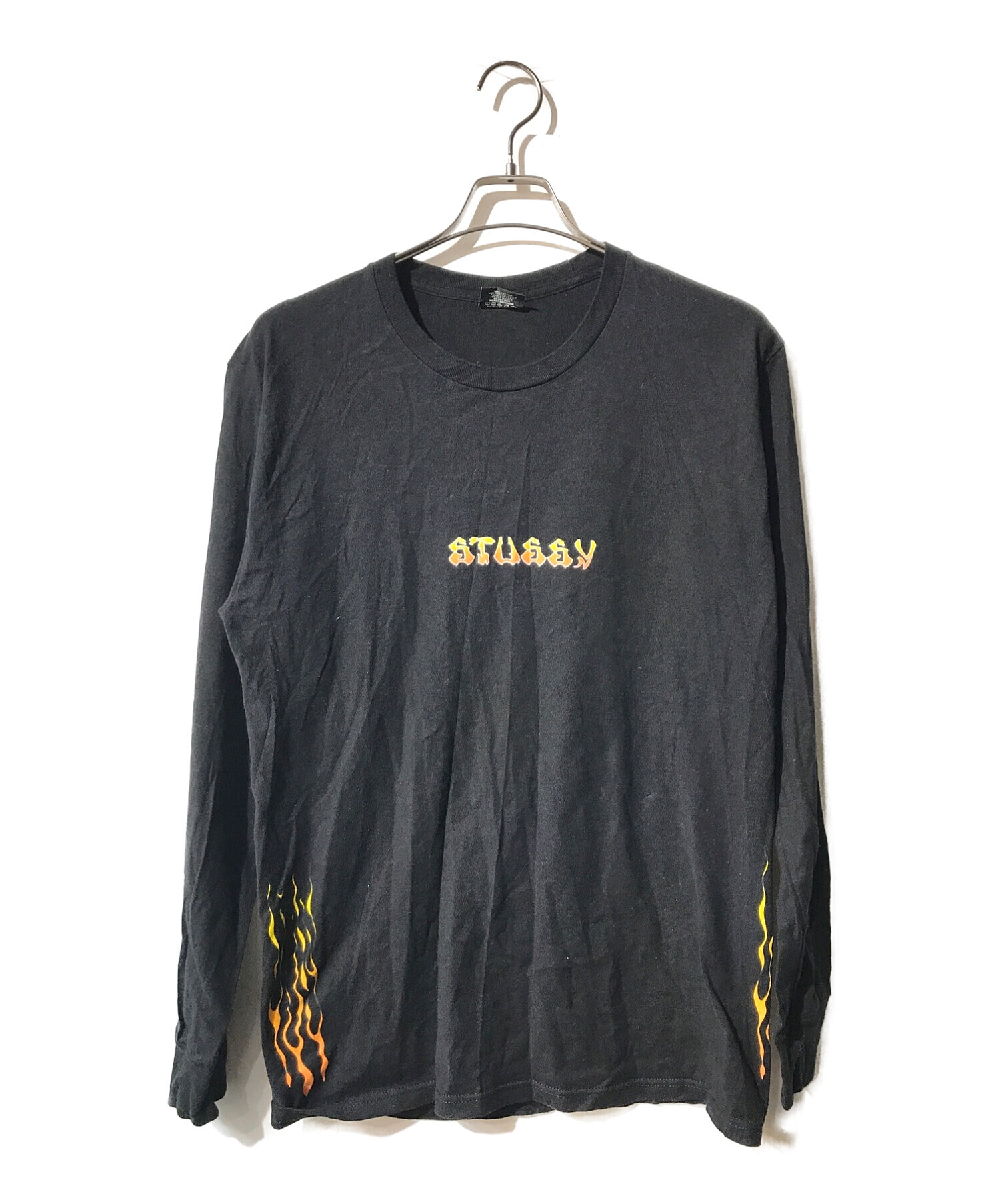 中古・古着通販】stussy (ステューシー) ロングカットソー ブラック