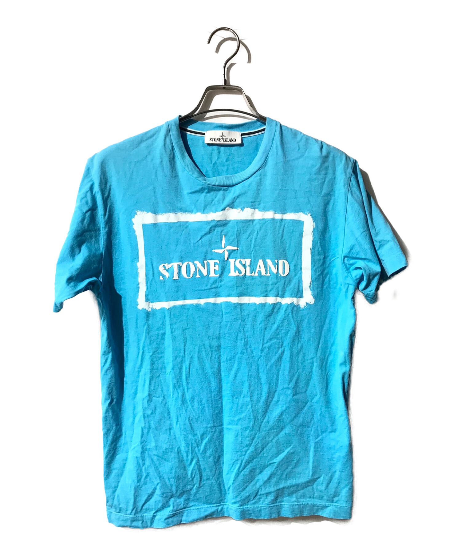 STONE ISLAND (ストーンアイランド) クルーネックカットソー スカイブルー サイズ:M