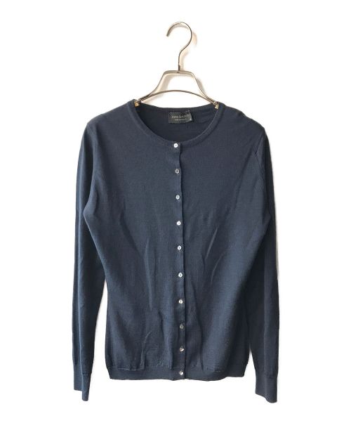 john smedley ウールカーディガン ネイビー S ジョンスメドレー - トップス