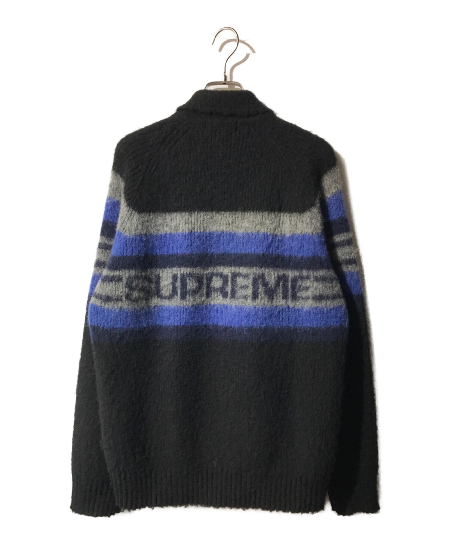 M=665484supreme Brushed Wool Zip Up Sweater