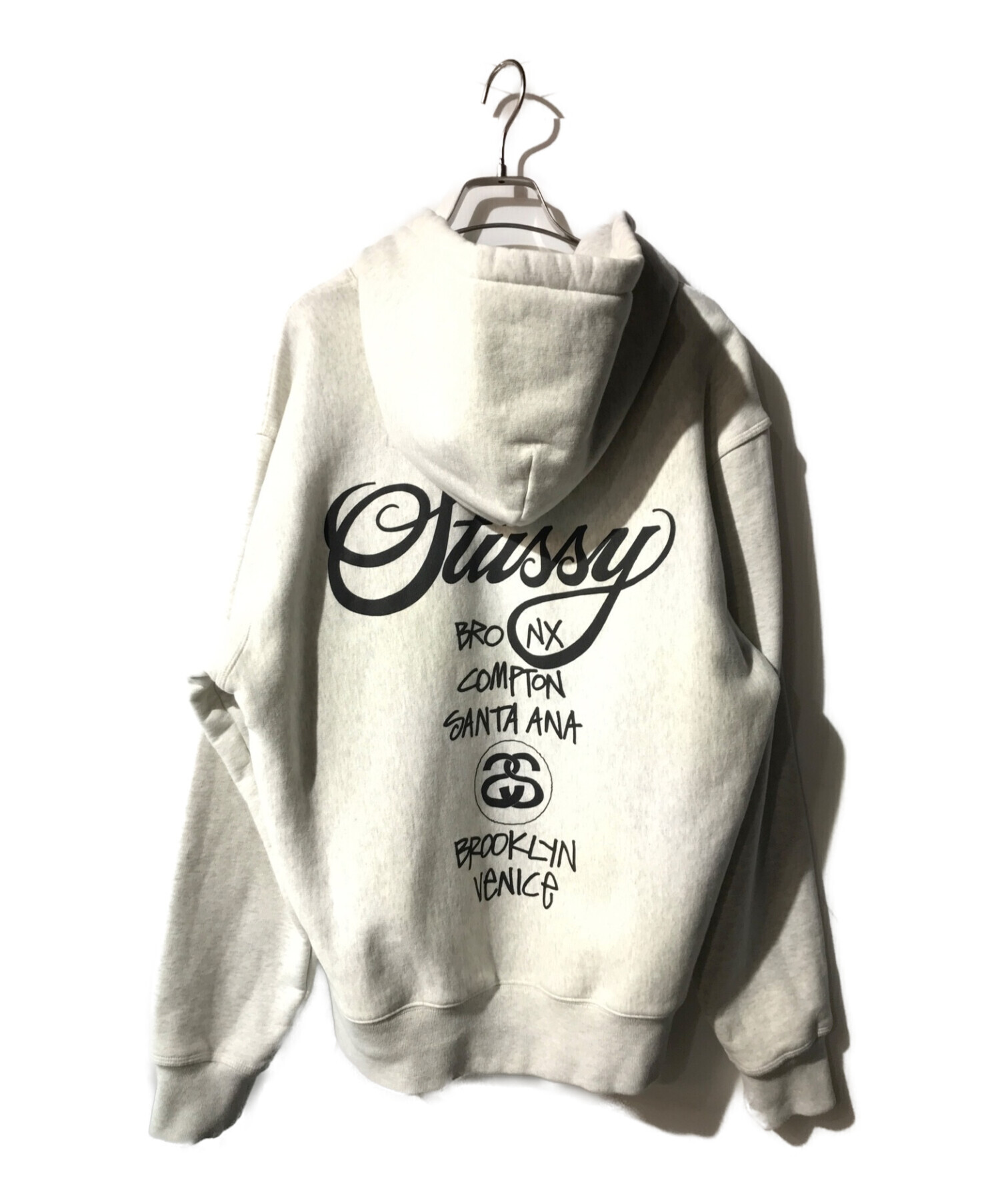 STÜSSY HOODIE ワールドツアー  MサイズBlack