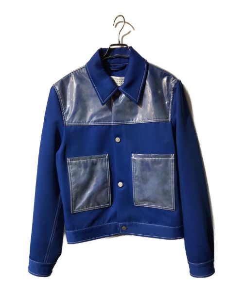 Maison Margiela (メゾンマルジェラ) フィルムポケットジャケット ブルー サイズ:44 メンズ その他ジャケット・ブルゾン 中古・古着