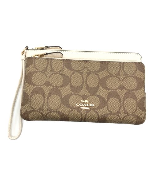 中古・古着通販】COACH (コーチ) シグネチャーウォレットポーチ