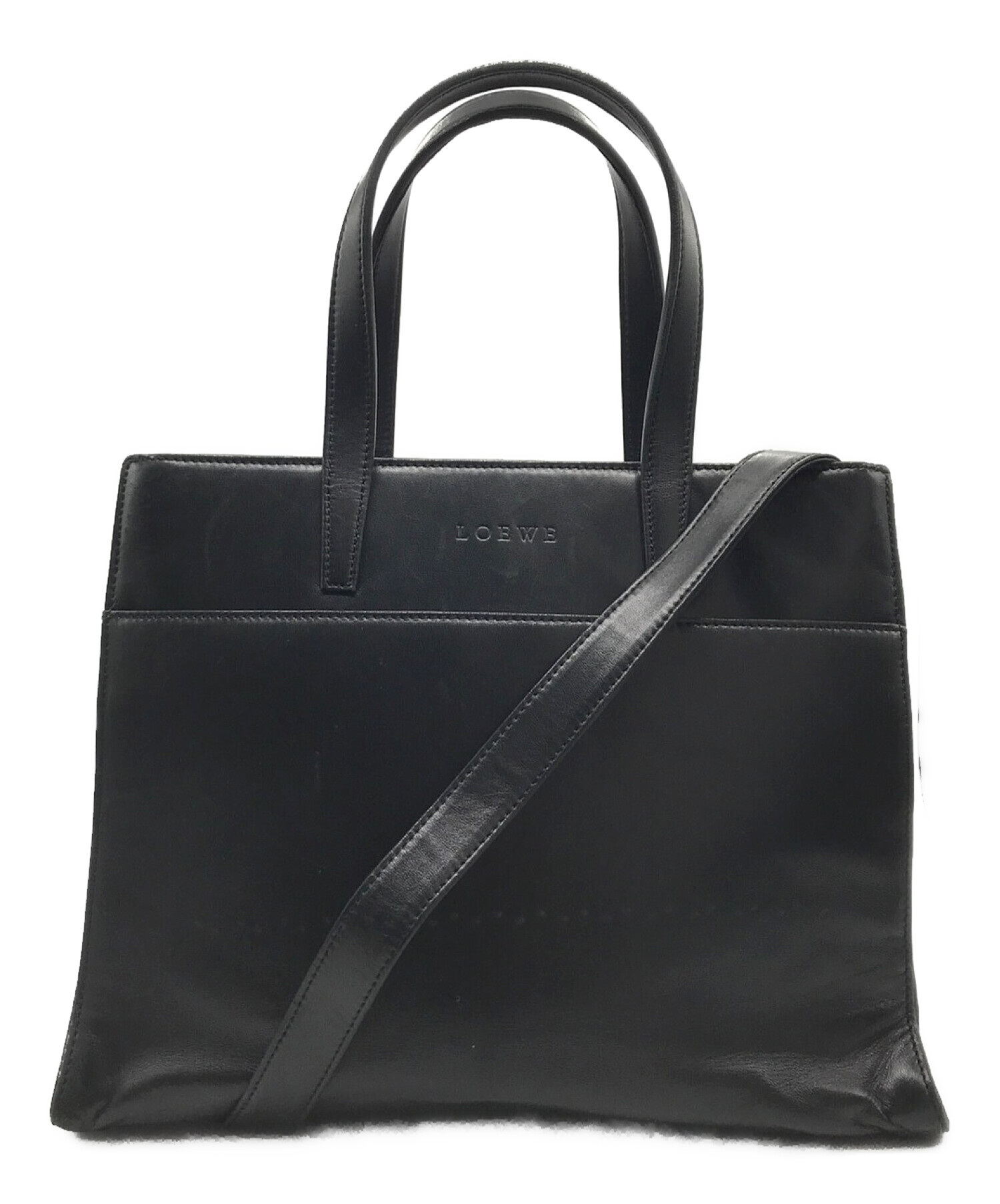 中古・古着通販】LOEWE (ロエベ) 2WAYショルダーバッグ ブラック