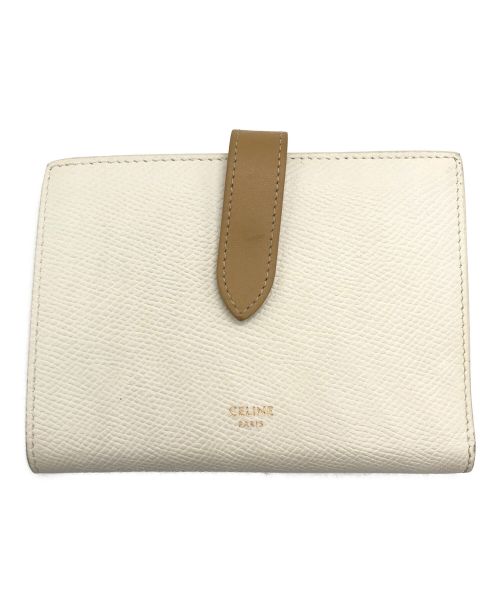 【中古・古着通販】CELINE (セリーヌ) ミディアム ストラップウォレット ベージュ×アイボリー｜ブランド・古着通販 トレファク公式【TREFAC  FASHION】スマホサイト