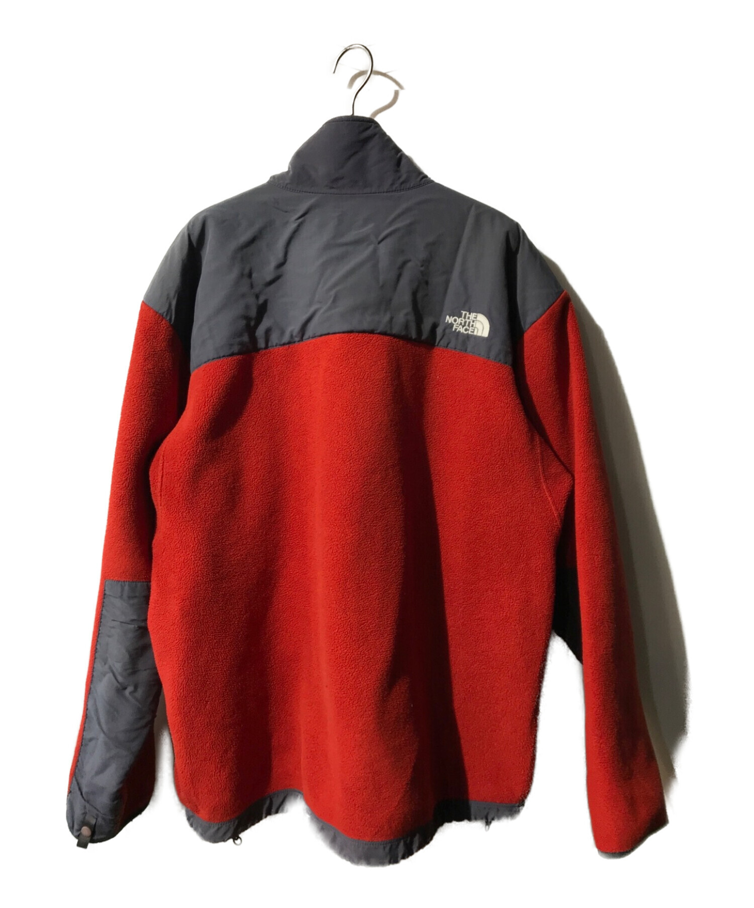 THE NORTH FACE (ザ ノース フェイス) フリースジャケット レッド×グレー サイズ:L