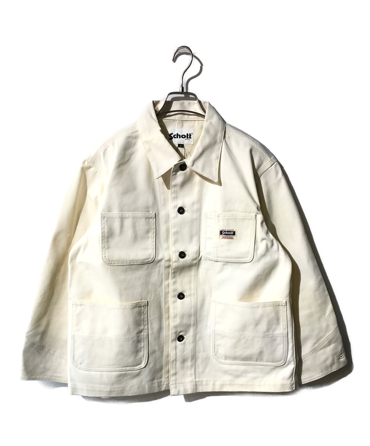 中古・古着通販】Schott (ショット) TC WORK COVERALL / カバーオール キナリ サイズ:F｜ブランド・古着通販  トレファク公式【TREFAC FASHION】スマホサイト