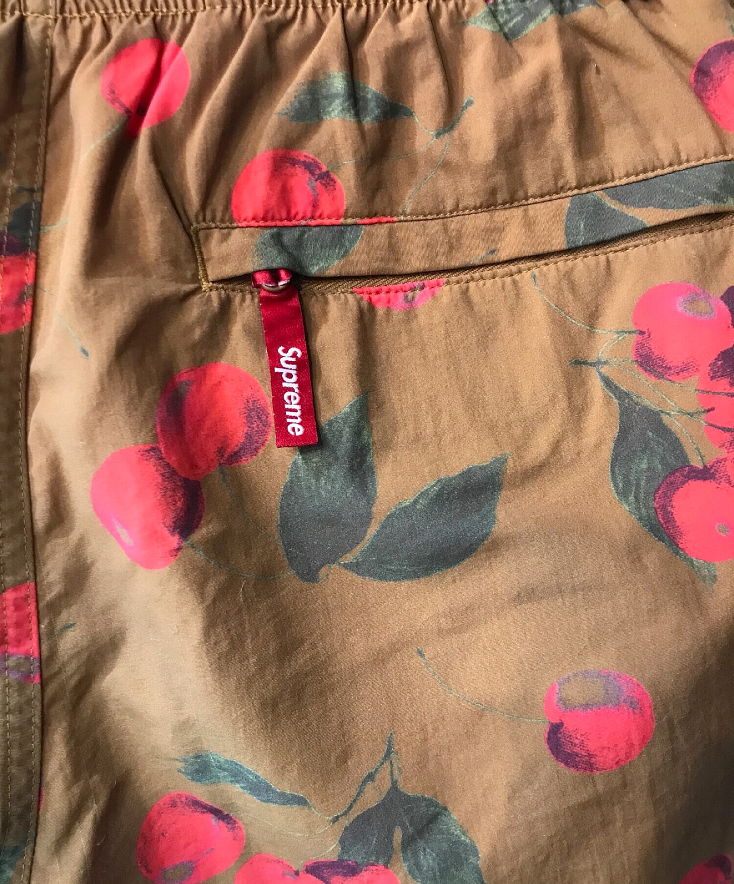 SUPREME (シュプリーム) 19SS Cherry Nylon Water Short ブラウン サイズ:Ｓ