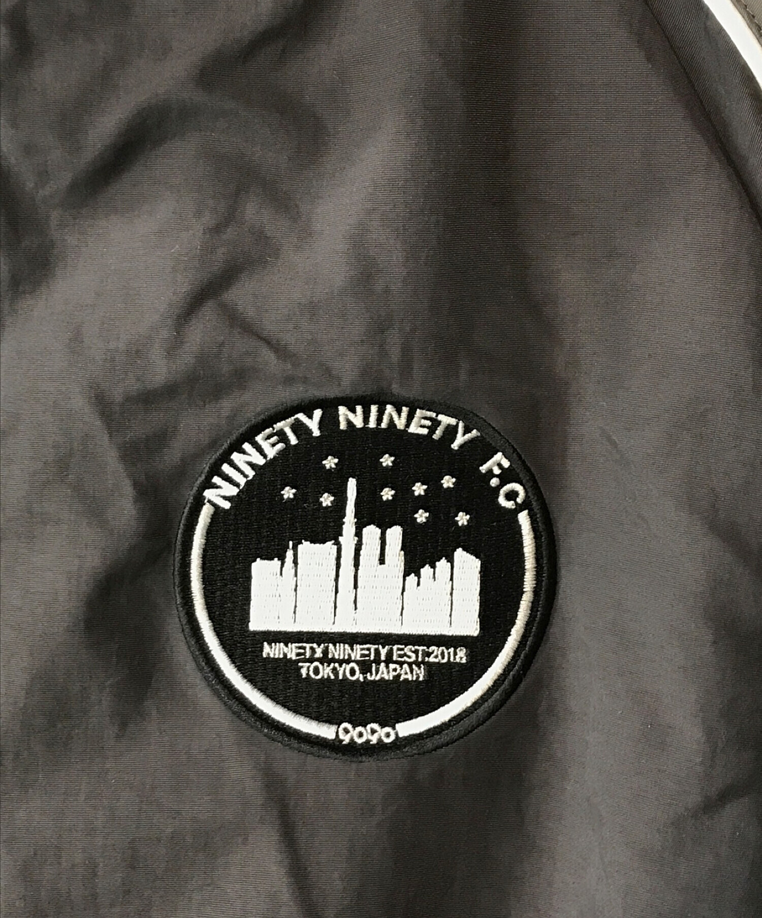 9090 (9090) UMBRO (アンブロ) City Logo Nylon Jacket グレー サイズ:L