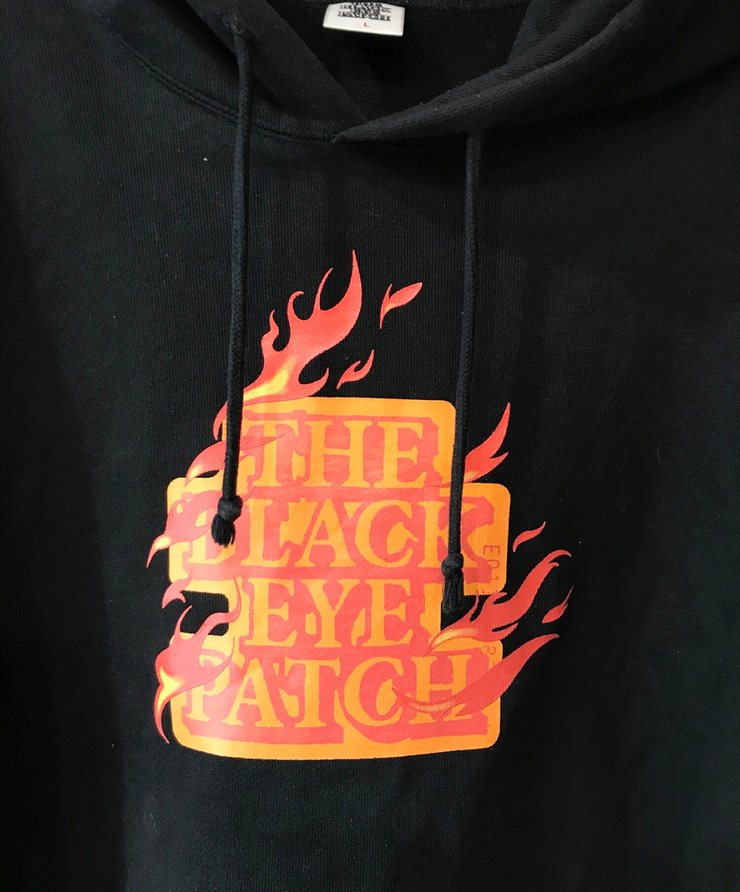 中古・古着通販】THE BLACK EYE PATCH (ブラックアイパッチ) BURNING OG LABEL HWC HOODIE ブラック  サイズ:Ｌ｜ブランド・古着通販 トレファク公式【TREFAC FASHION】スマホサイト