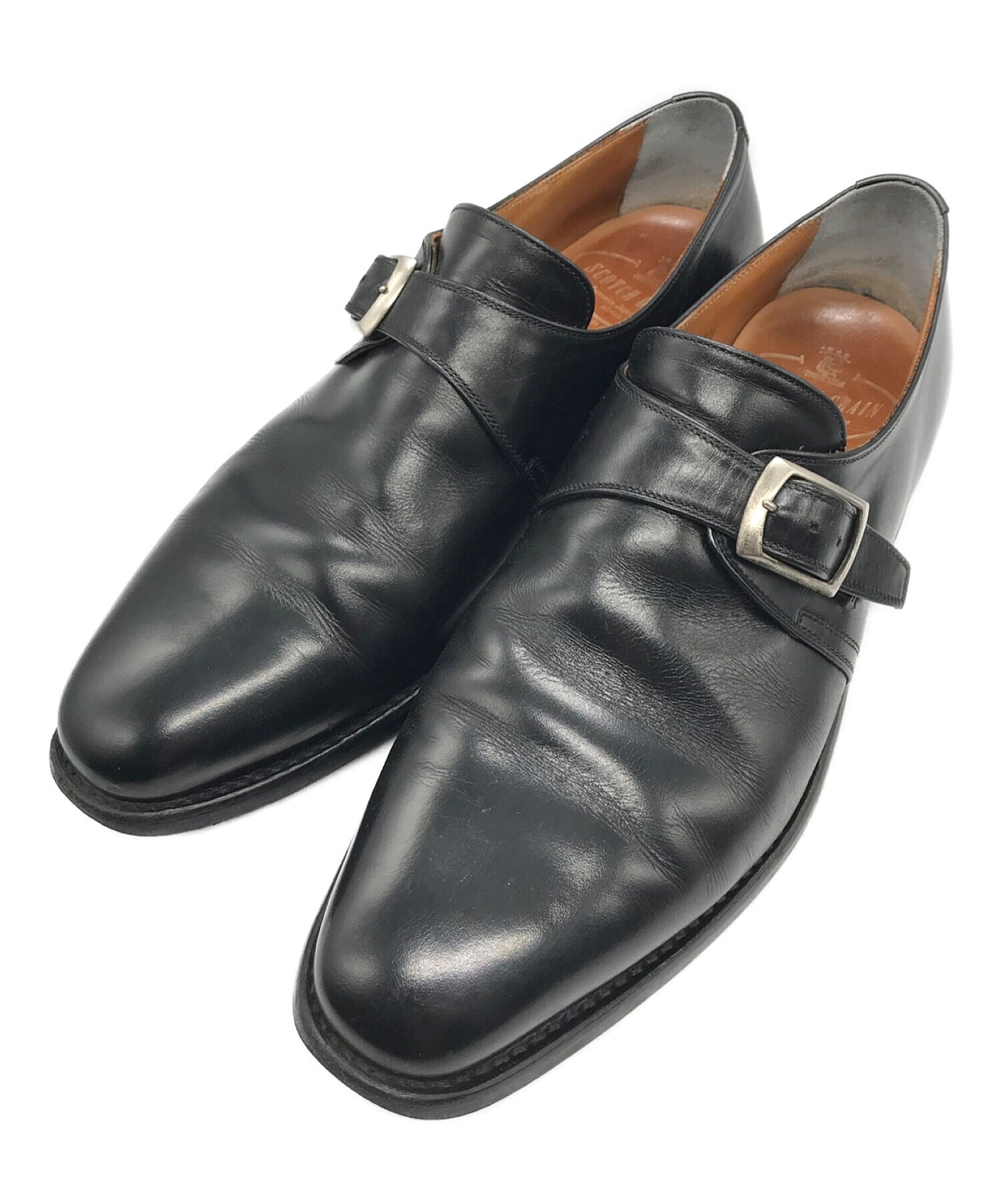 高品質人気SCOTCH GRAIN スコッチグレイン モンクストラップビジネスシューズ 靴