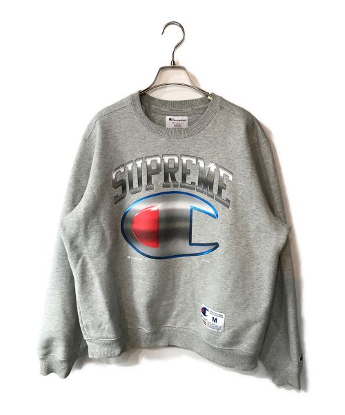 【中古・古着通販】Supreme (シュプリーム) Champion (チャンピオン) 19SS Champion Chrome Crewneck  グレー サイズ:Ｍ｜ブランド・古着通販 トレファク公式【TREFAC FASHION】スマホサイト