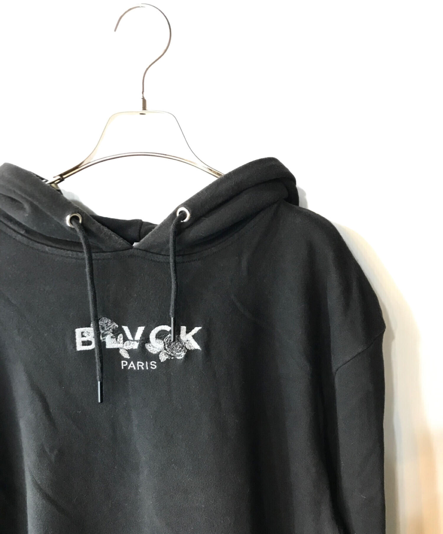 中古・古着通販】BLVCK (ブラック) プルオーバーパーカー ブラック サイズ:Ｌ｜ブランド・古着通販 トレファク公式【TREFAC  FASHION】スマホサイト