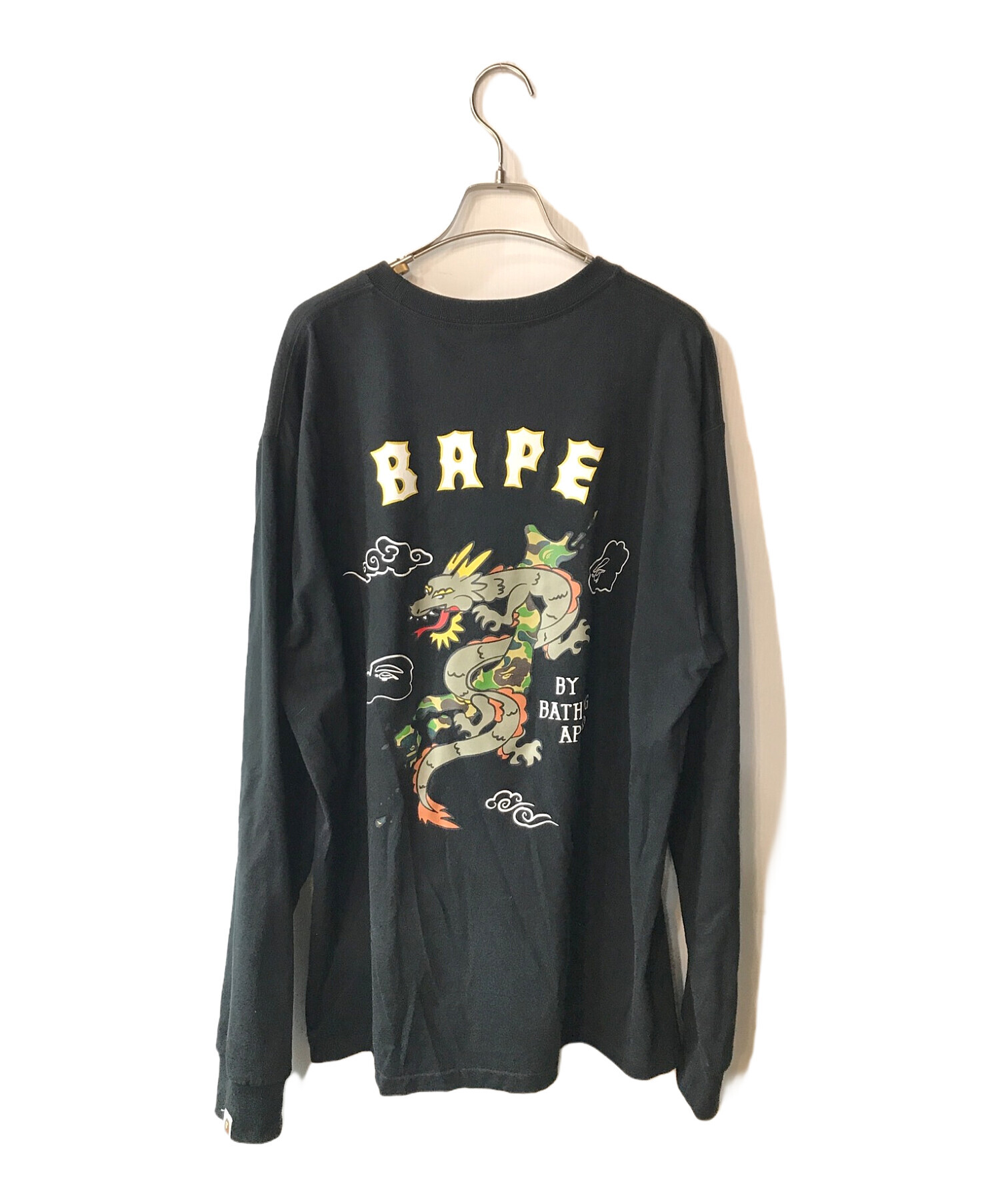 中古・古着通販】A BATHING APE (アベイシングエイプ) SOUVENIR GRAPHIC L/S TEE ブラック  サイズ:XL｜ブランド・古着通販 トレファク公式【TREFAC FASHION】スマホサイト