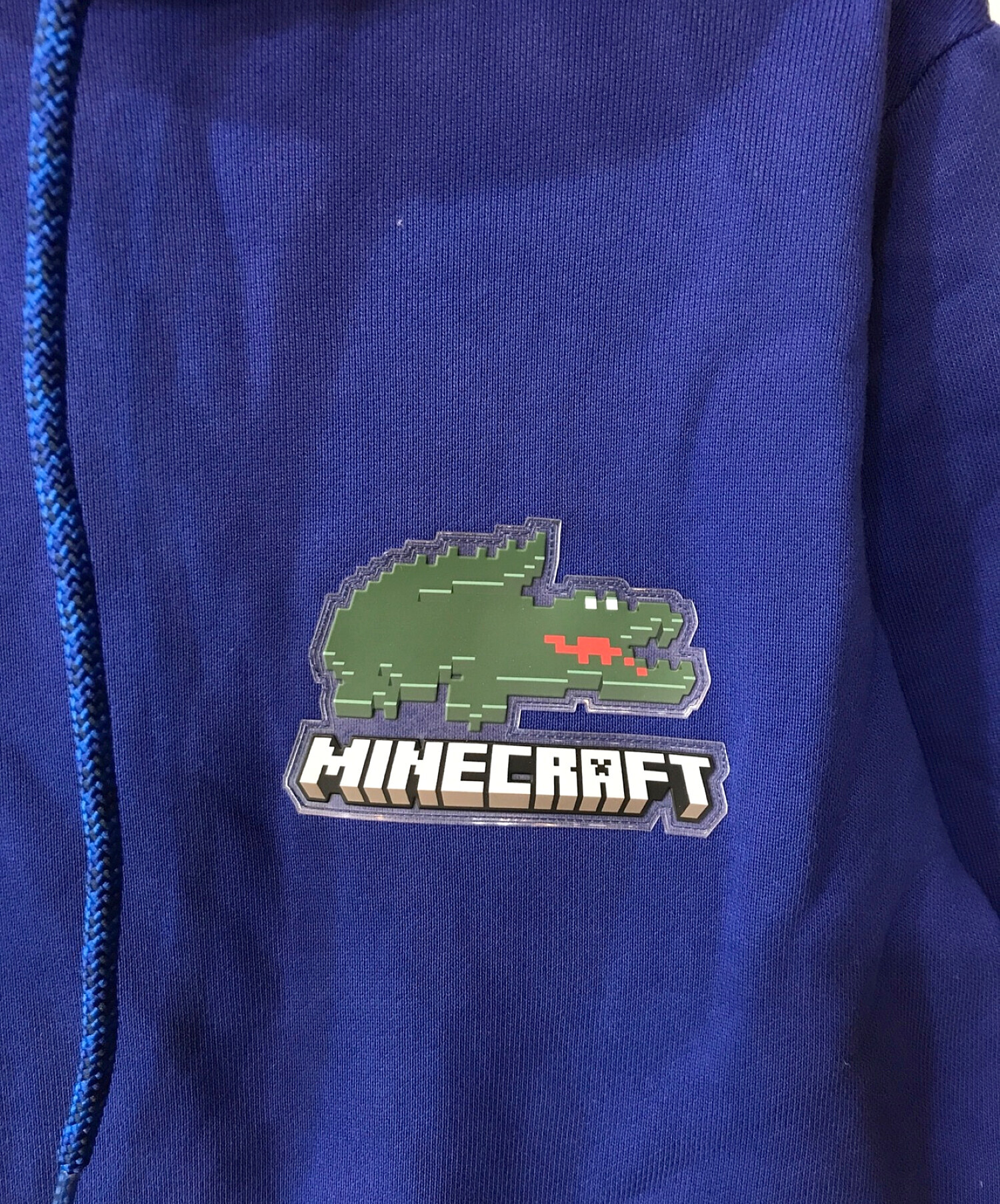 中古・古着通販】LACOSTE (ラコステ) MINECRAFT (マインクラフト) プルオーバーパーカー ブルー サイズ:Ｌ｜ブランド・古着通販  トレファク公式【TREFAC FASHION】スマホサイト