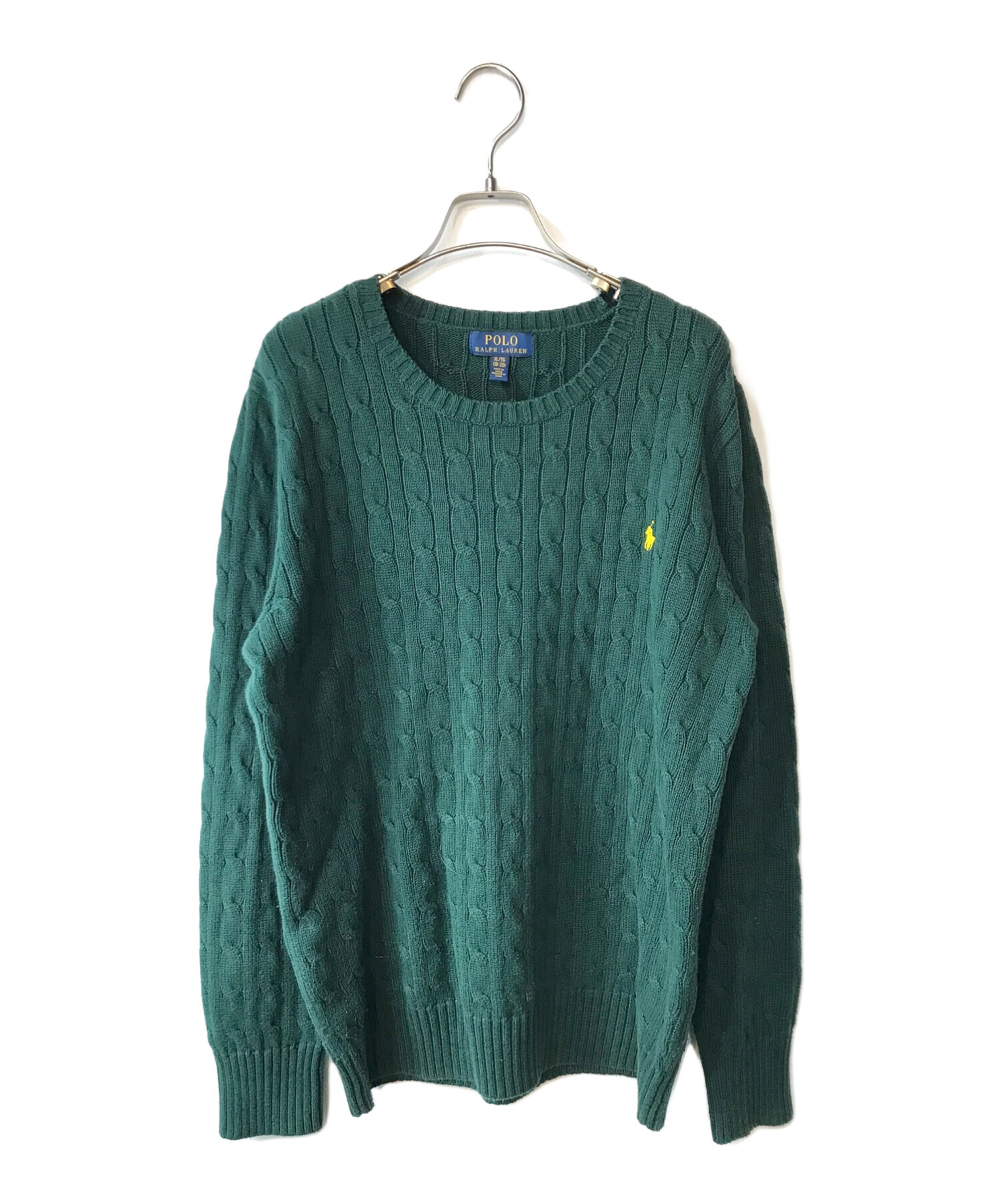 中古・古着通販】POLO RALPH LAUREN (ポロ・ラルフローレン) ニット グリーン サイズ:XL｜ブランド・古着通販  トレファク公式【TREFAC FASHION】スマホサイト