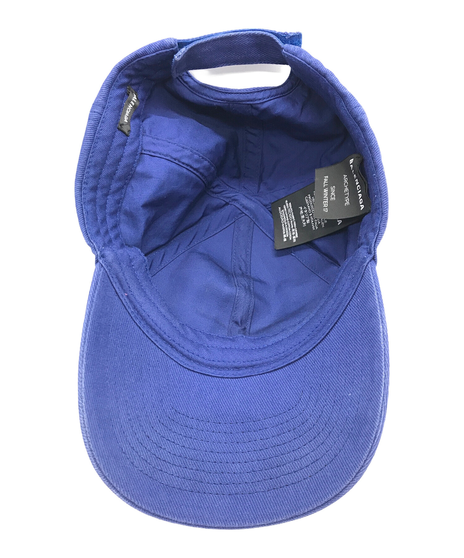 中古・古着通販】BALENCIAGA (バレンシアガ) キャップ ブルー サイズ:L 59｜ブランド・古着通販 トレファク公式【TREFAC  FASHION】スマホサイト