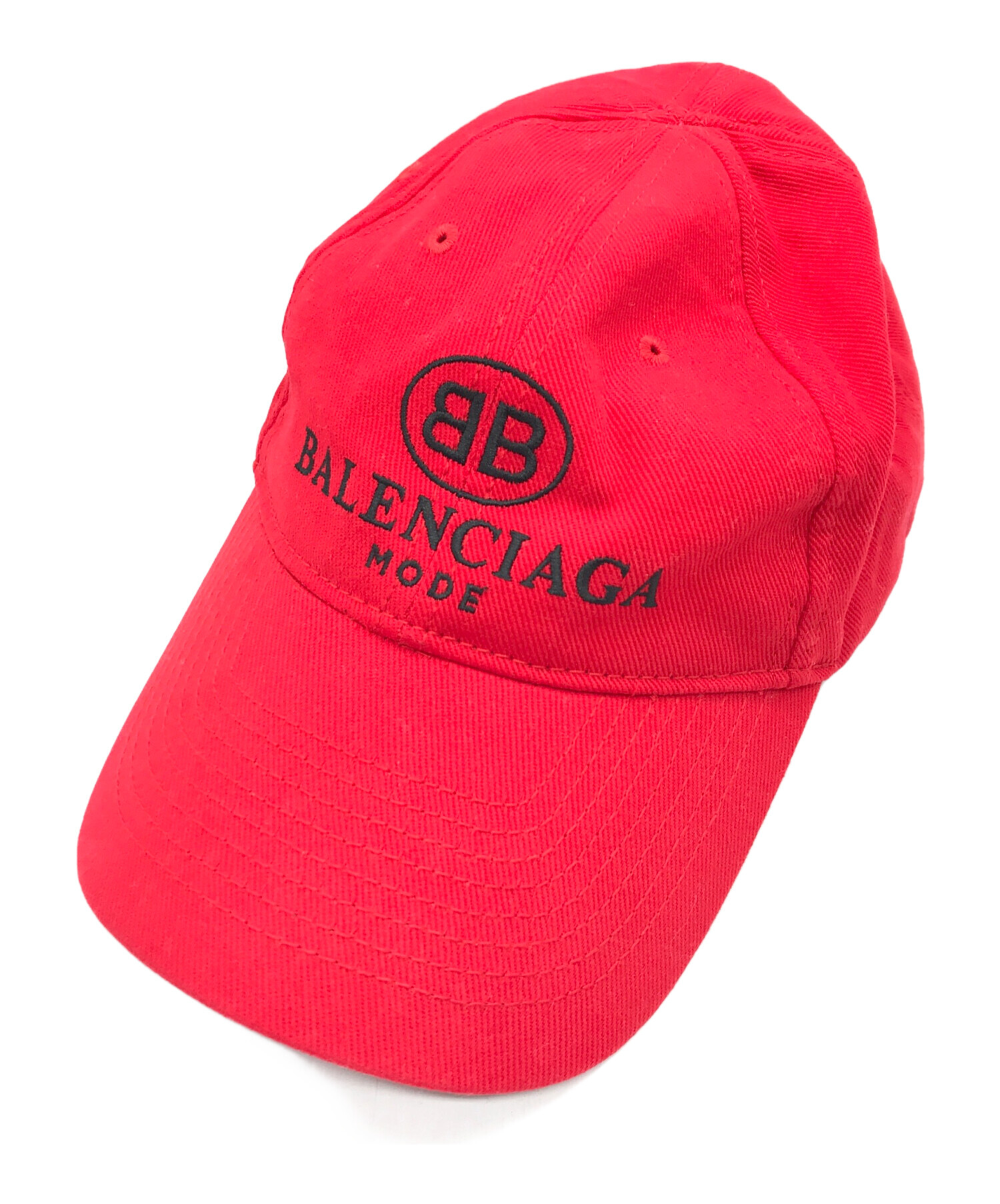 中古・古着通販】BALENCIAGA (バレンシアガ) BB MODE LOGO EMBROIDERY CAP レッド サイズ:L 59｜ブランド・古着通販  トレファク公式【TREFAC FASHION】スマホサイト