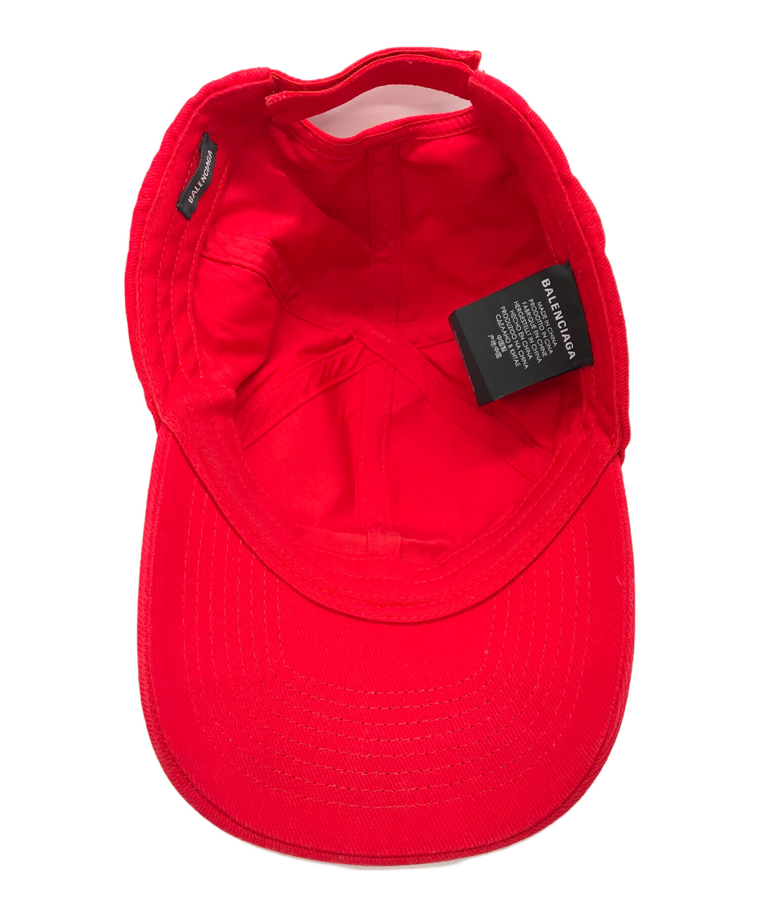 中古・古着通販】BALENCIAGA (バレンシアガ) BB MODE LOGO EMBROIDERY CAP レッド サイズ:L 59｜ブランド・古着通販  トレファク公式【TREFAC FASHION】スマホサイト