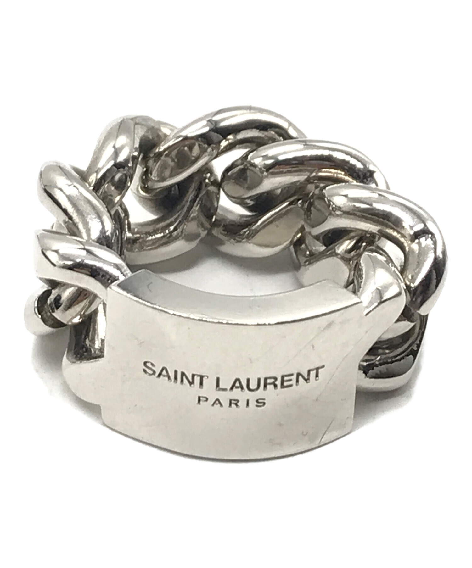 Saint Laurent Paris (サンローランパリ) チェーンリング シルバー サイズ:９号