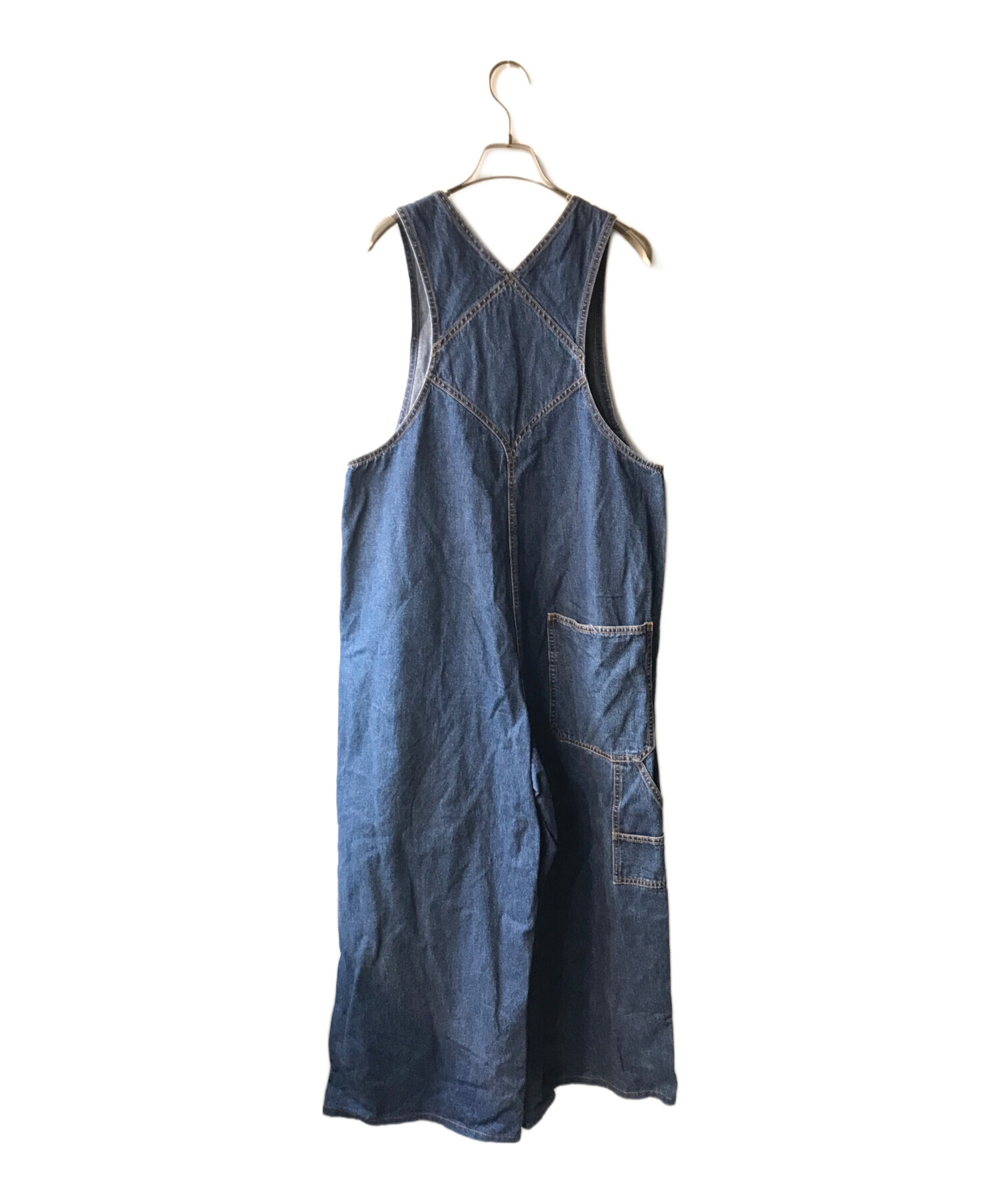 CURRENTAGE (カレンテージ) DENIMサロペット インディゴ サイズ:サイズ不明 レディース サロペット/オーバーオール 中古・古着