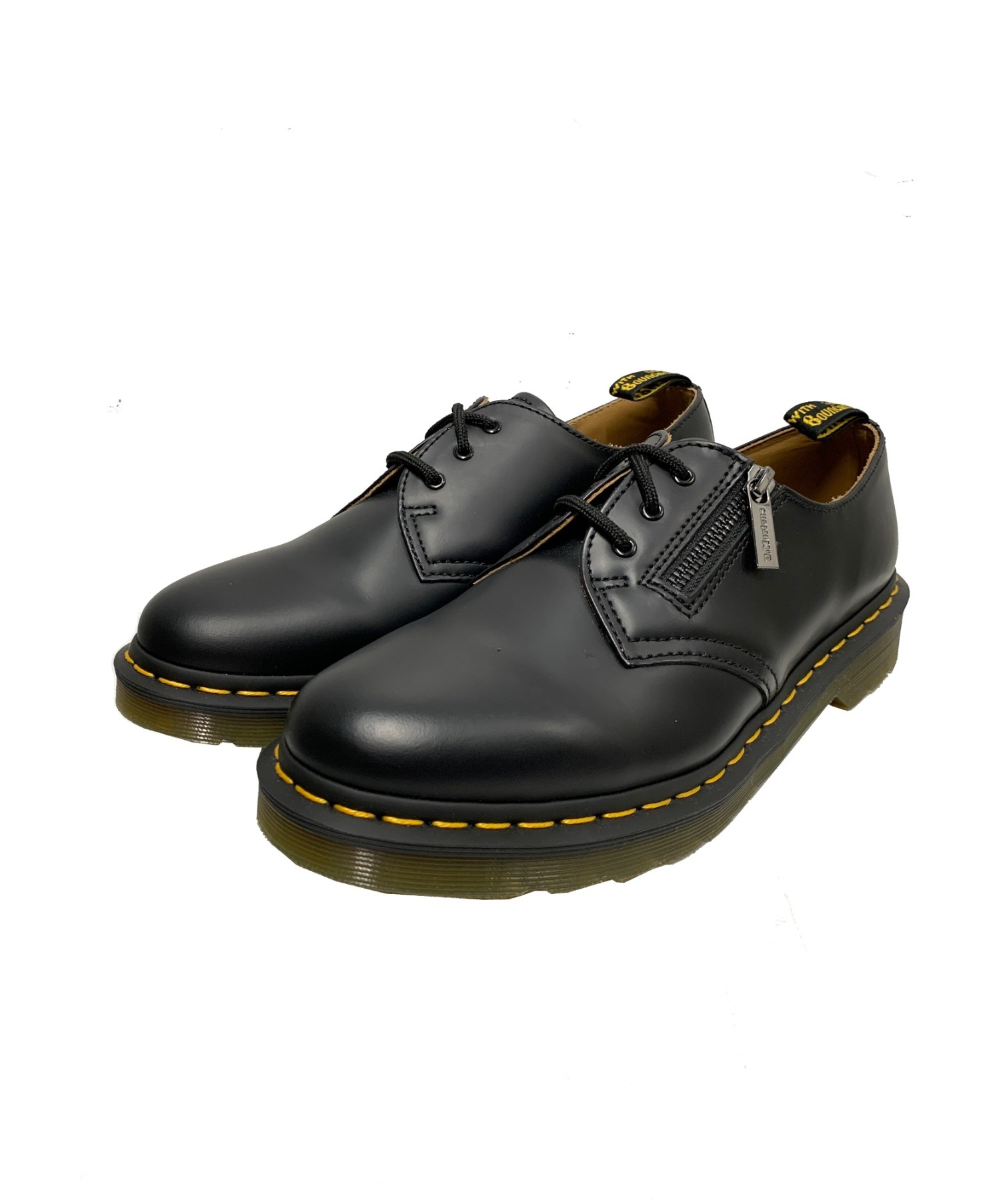 Dr.Martens × BEAMS (ドクターマーチン×ビームス) 3ホールシューズ ブラック サイズ:UK8 AW006 1461  SLANTING ZIP 2WAY 3ホール