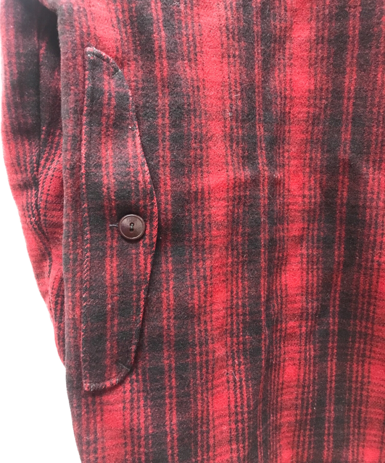 WOOLRICH (ウールリッチ) 【古着】50'sヴィンテージマッキーノクルーザージャケット レッド サイズ:L