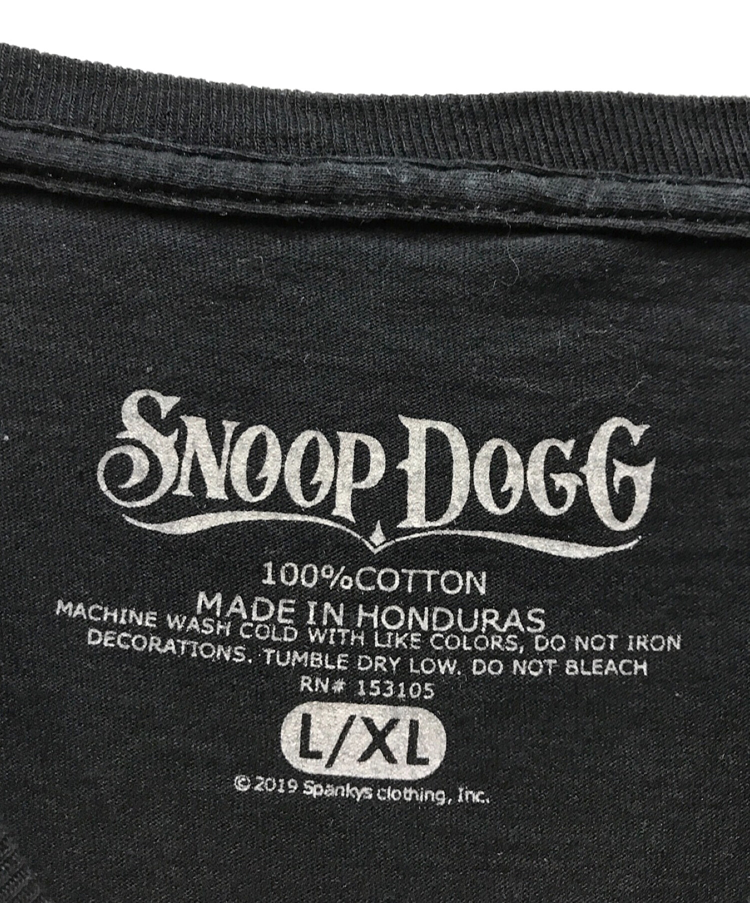 SNOOP DOGG (スヌープドッグ) アーティストツアーTシャツ ブラック サイズ:XL