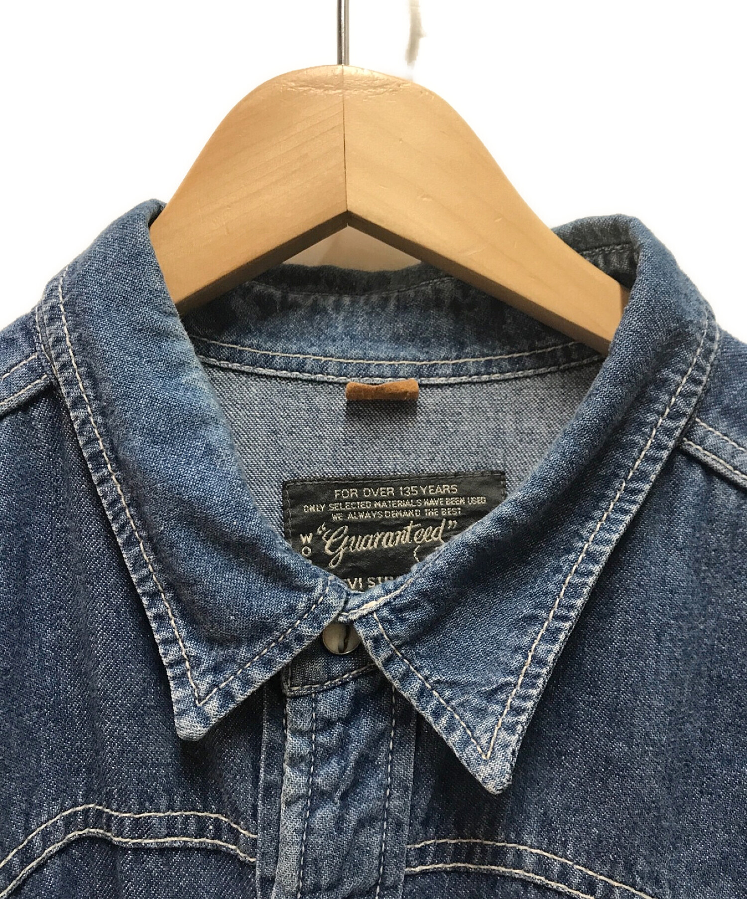 LEVI'S (リーバイス) オーバーサイズデニムウエスタンシャツ インディゴ サイズ:XL