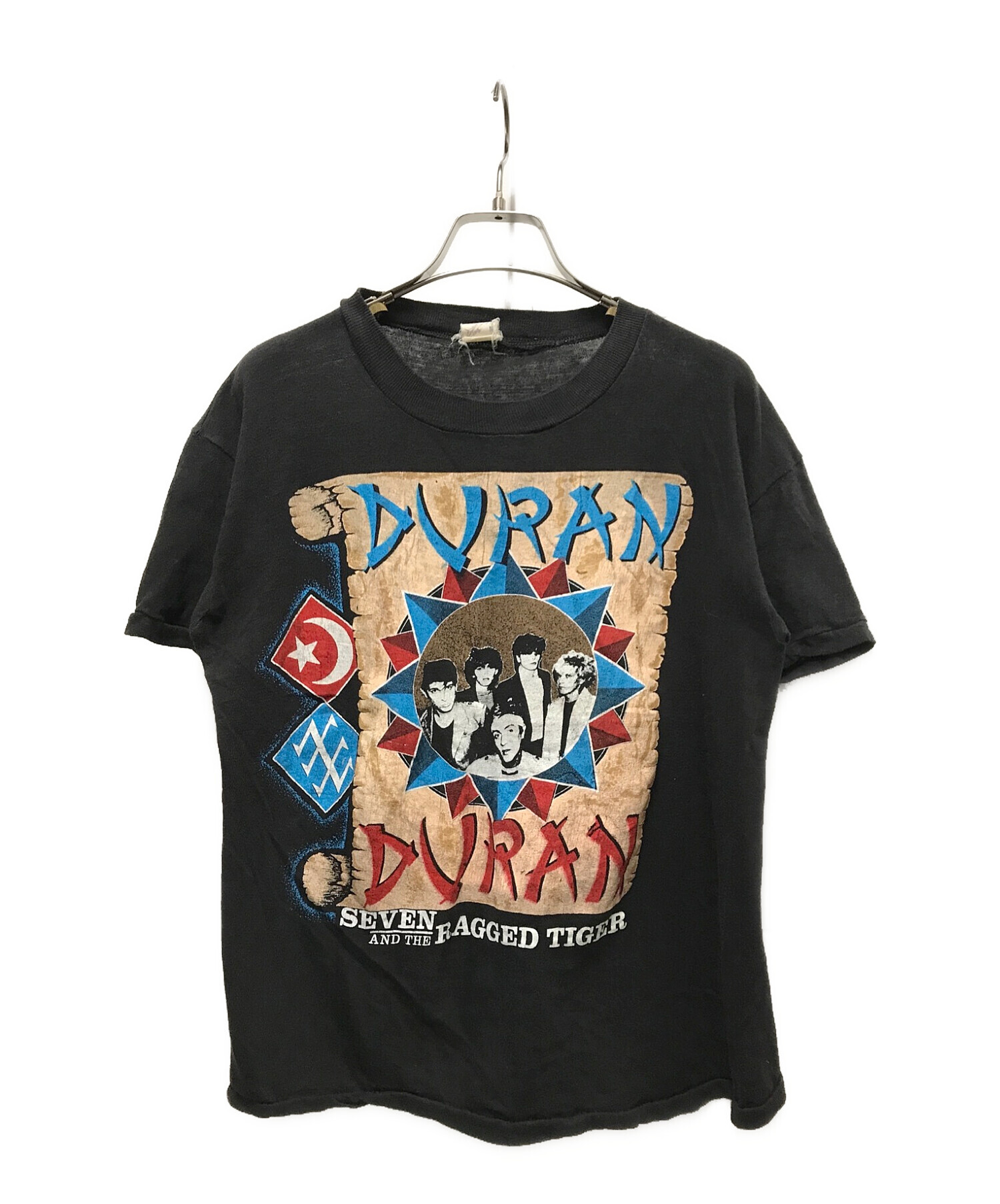 バンドTシャツ (バンドTシャツ) 【古着】Duran Duran プリントTシャツ ブラック サイズ:M