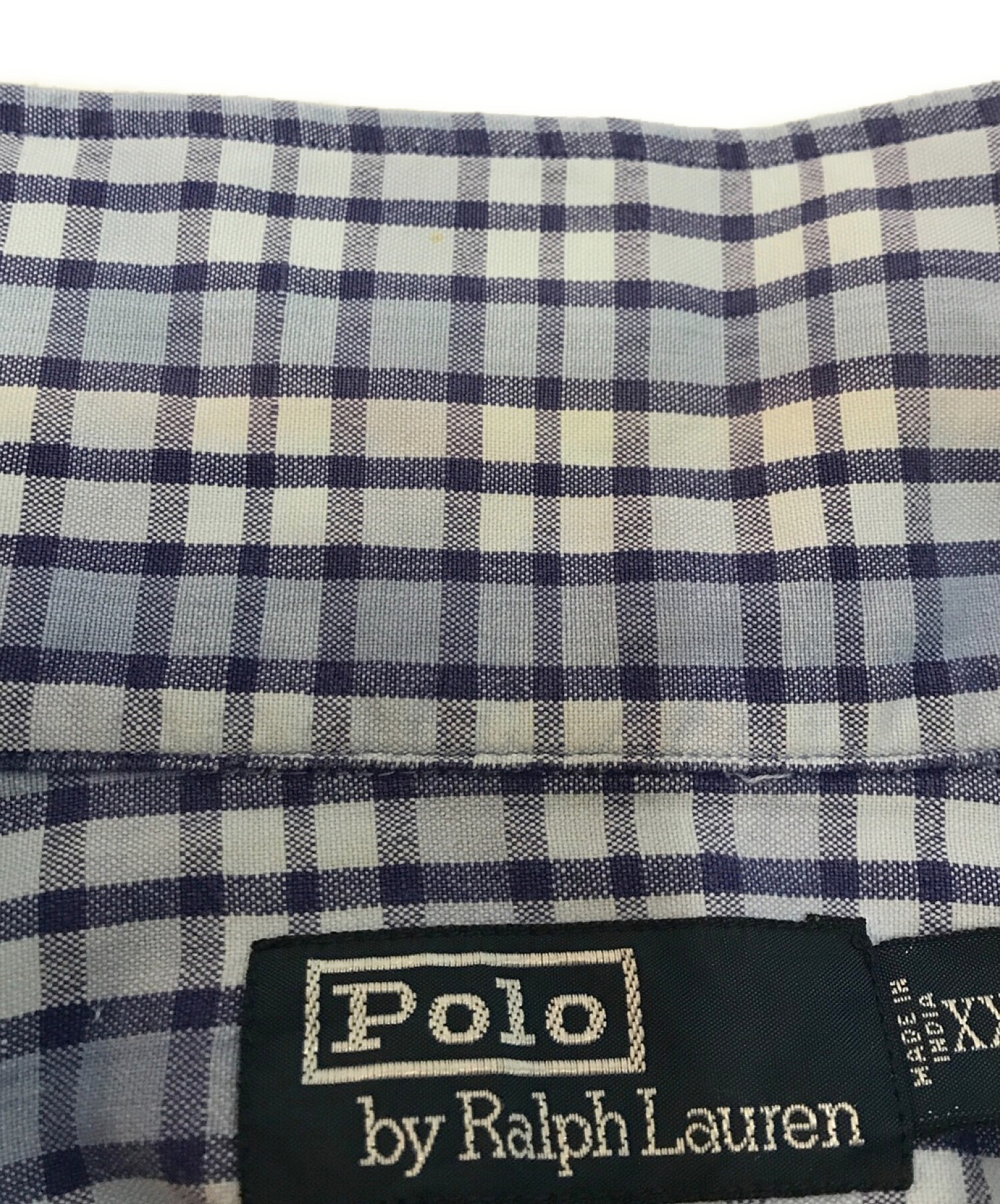 POLO RALPH LAUREN (ポロ・ラルフローレン) ADAMSオープンカラーシャツ ブルー サイズ:XXL