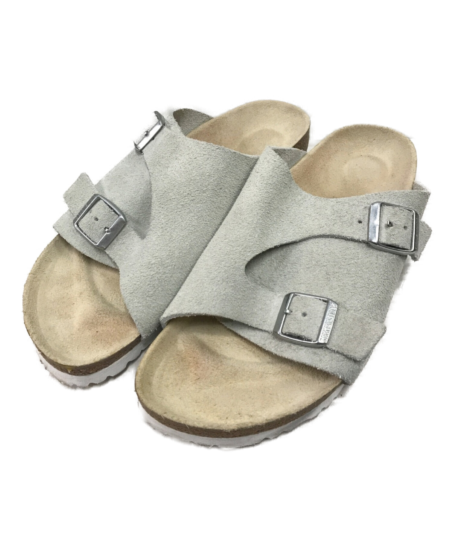 BIRKENSTOCK (ビルケンシュトック) チューリッヒ スウェードサンダル ホワイト サイズ:26.5㎝