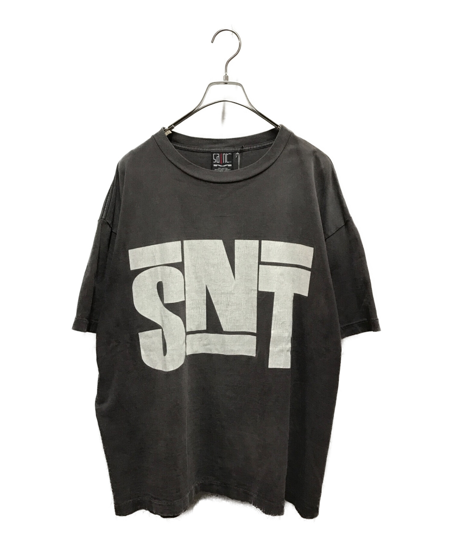 SAINT MICHAEL (セントマイケル) Tシャツ/SS TEE/SNT グレー サイズ:XL