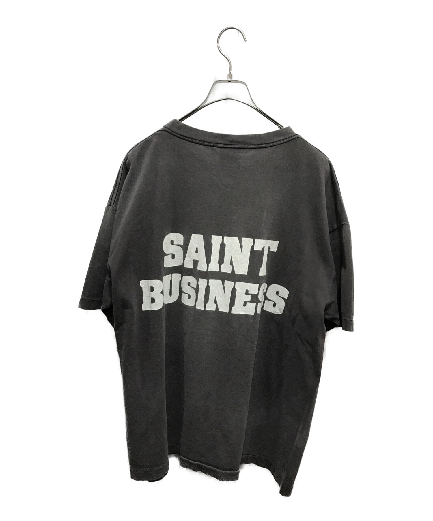 SAINT MICHAEL (セントマイケル) Tシャツ/SS TEE/SNT グレー サイズ:XL