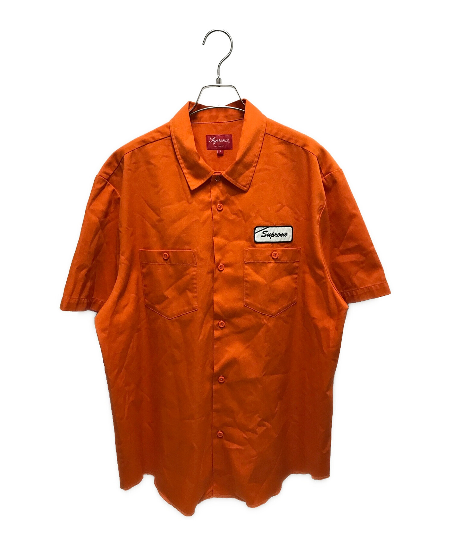 中古・古着通販】SUPREME (シュプリーム) Dog S/S Work Shirt オレンジ