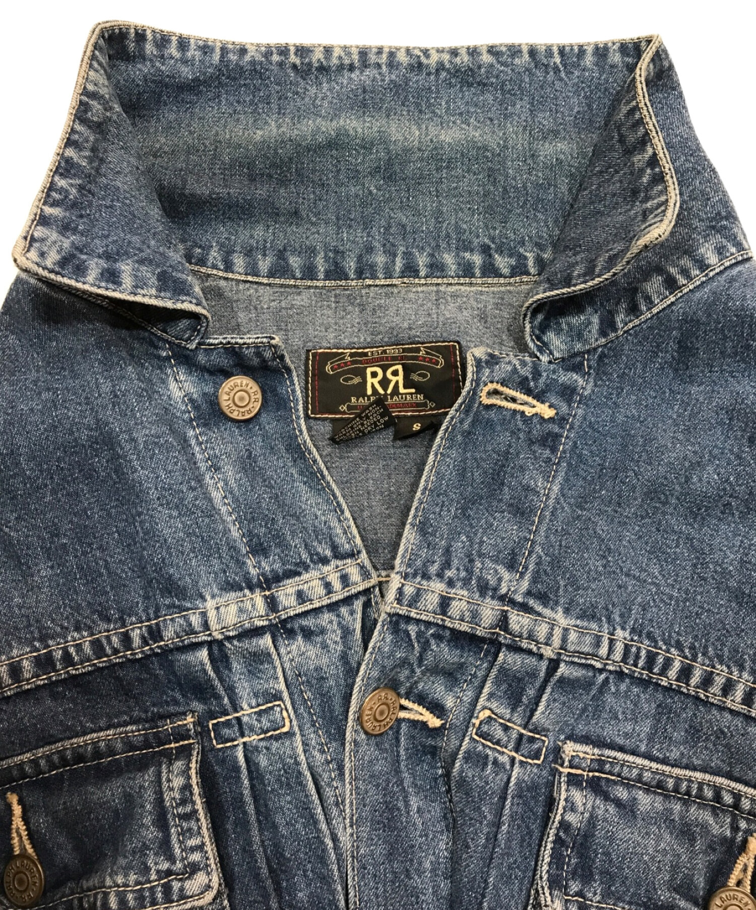 RRL (ダブルアールエル) 90`sデニムジャケット インディゴ サイズ:S