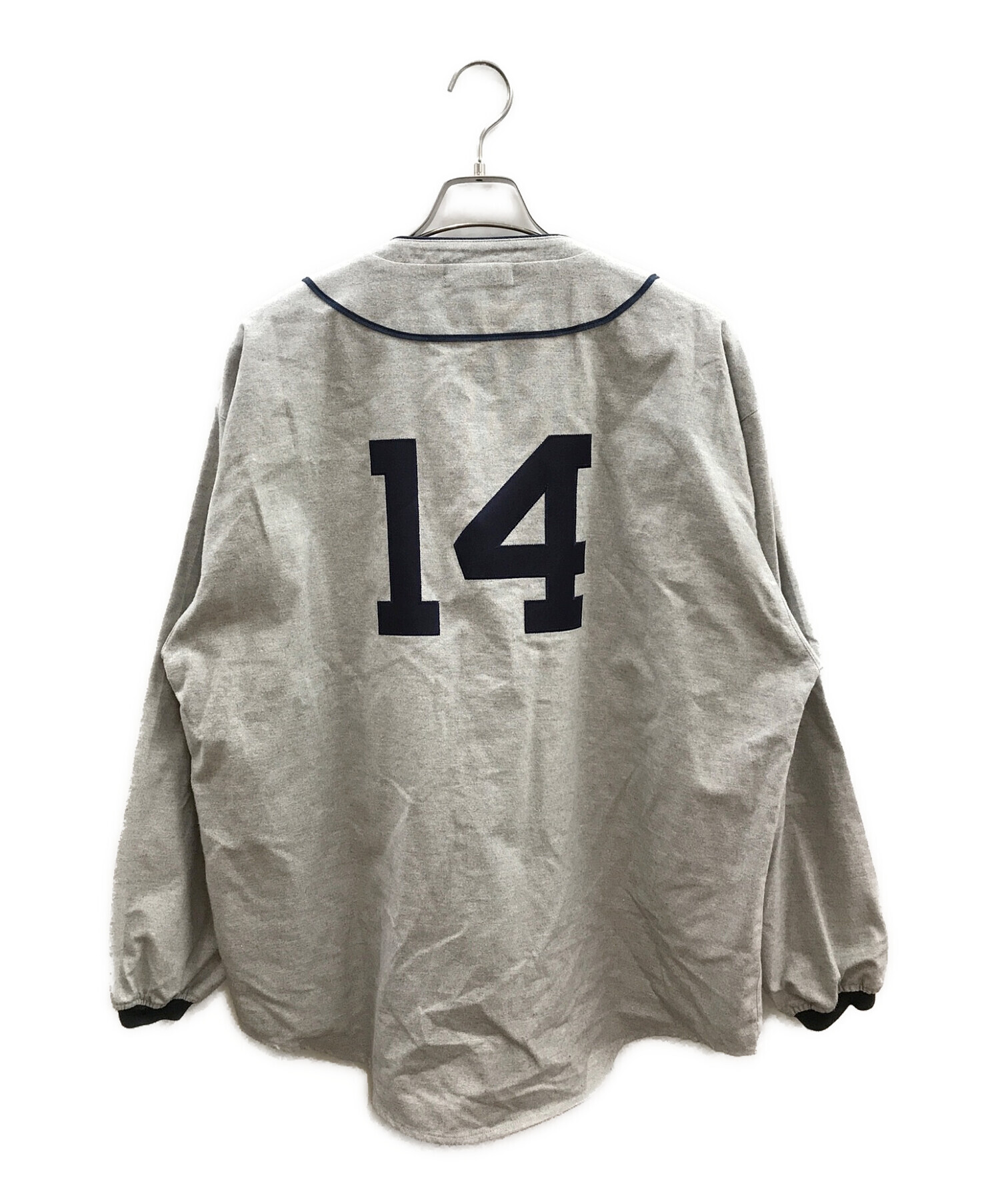 DESCENDANT (ディセンダント) ベースボールシャツ/ BLEEK BASEBALL SHIRT グレー サイズ:3