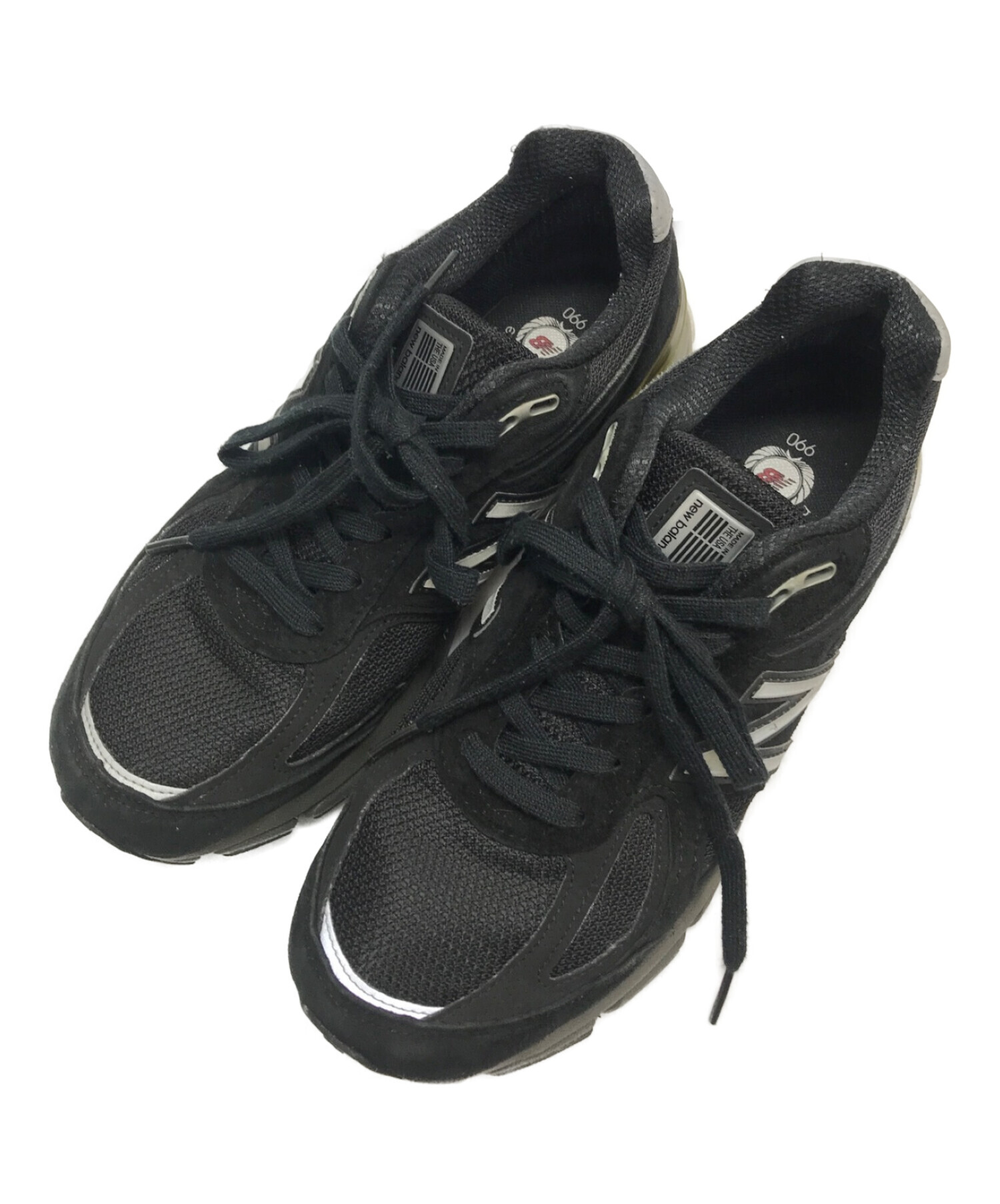 NEW BALANCE (ニューバランス) ローカットスニーカー ブラック サイズ:25ｃｍ