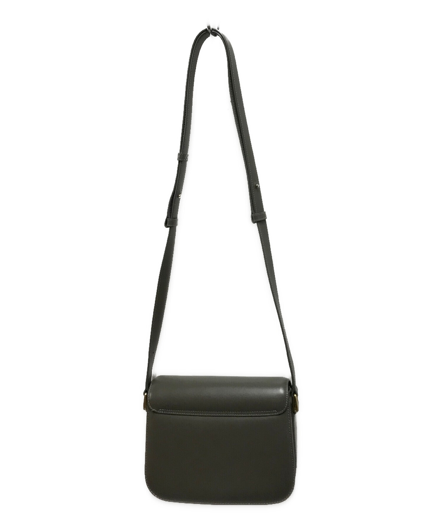 A.P.C. (アー・ペー・セー) グレースレザーミニショルダーバッグ / Grace leather mini bag グレー