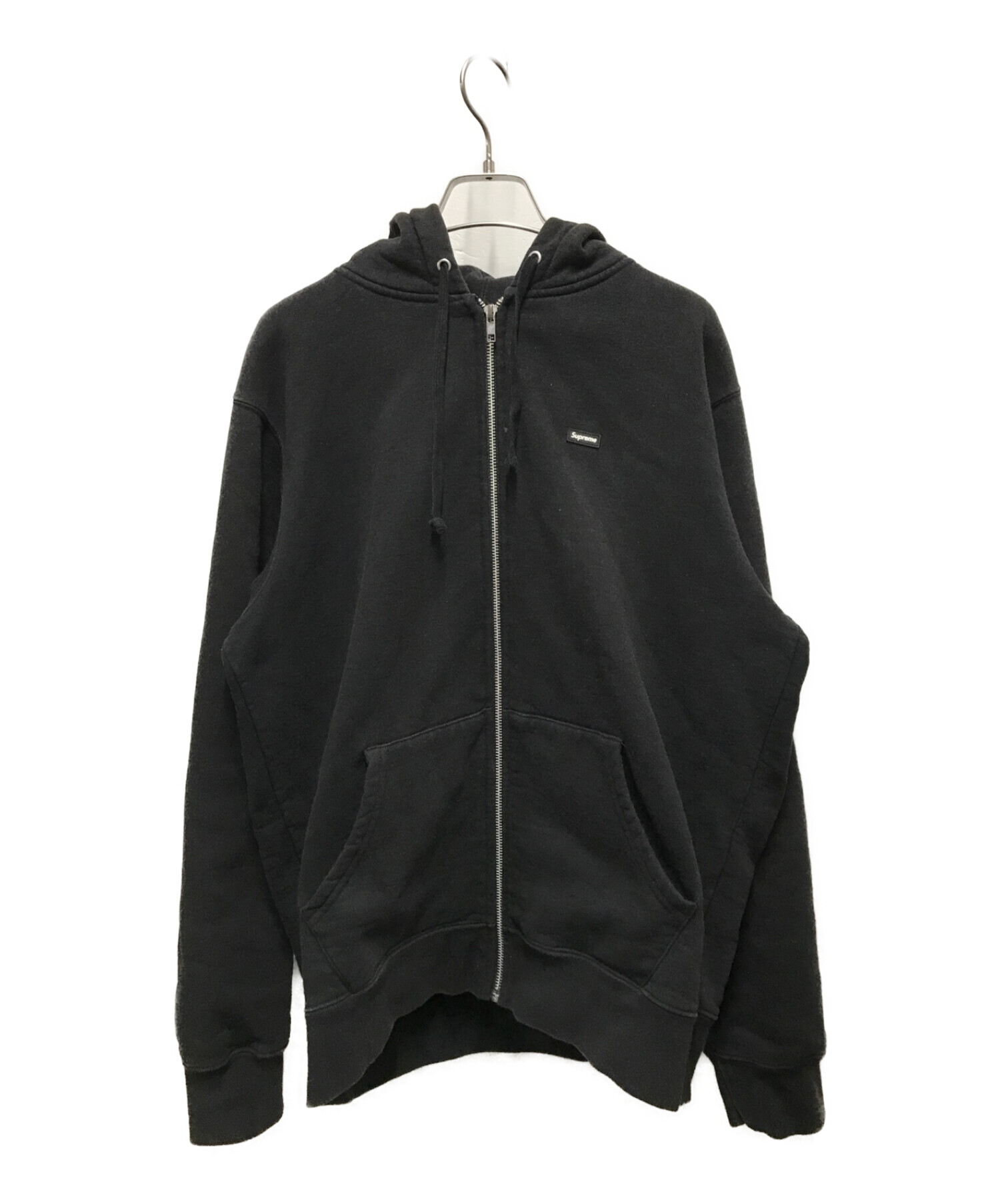 SUPREME (シュプリーム) スモールボックスロゴジップフーディ / Small Box Logo Zip Up Parker ブラック  サイズ:Medium