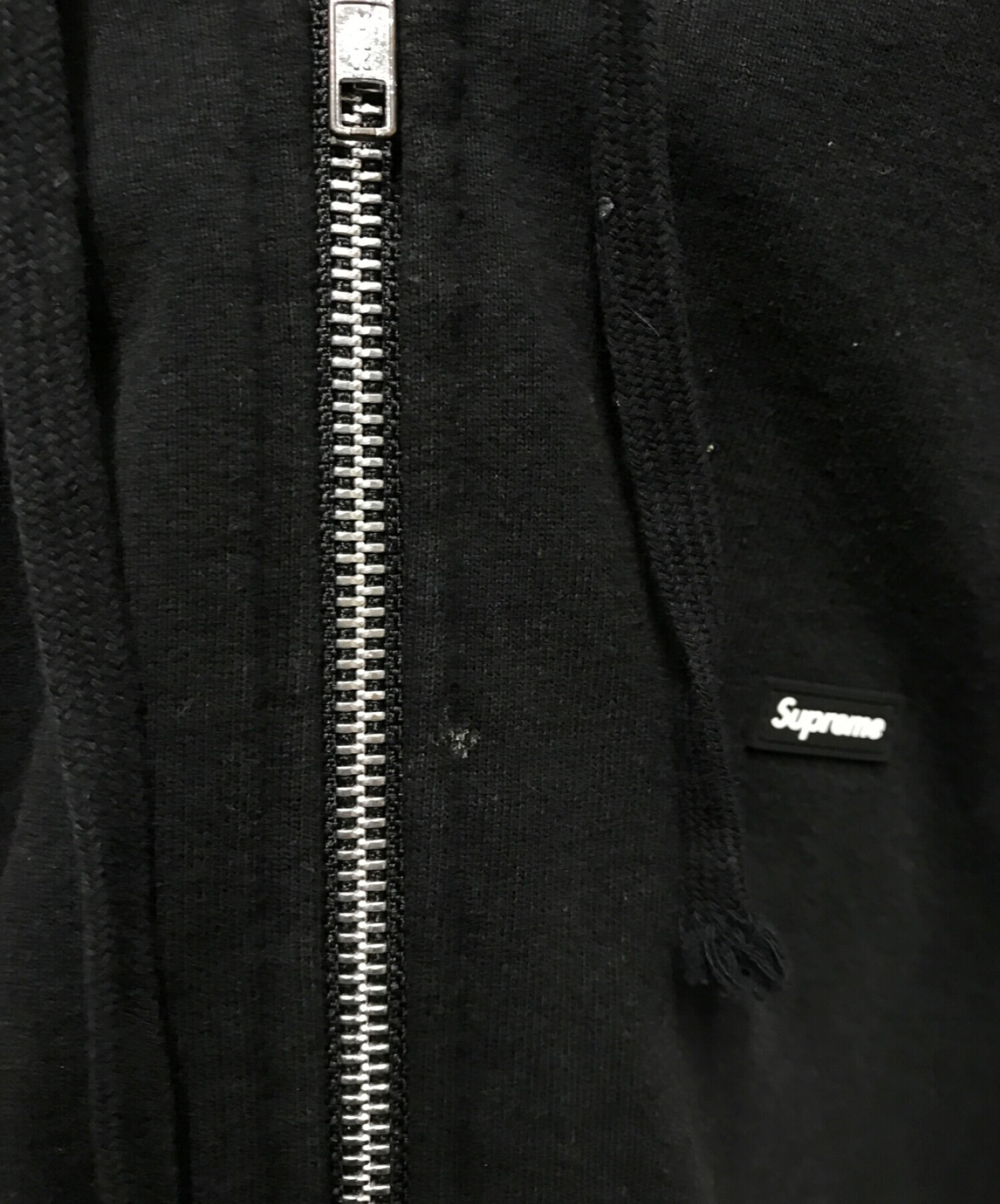 SUPREME (シュプリーム) スモールボックスロゴジップフーディ / Small Box Logo Zip Up Parker ブラック  サイズ:Medium