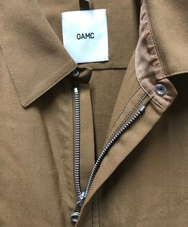 OAMC (オーエーエムシー) ダブルジップシャツ / wool double zipp shirt ブラウン サイズ:S